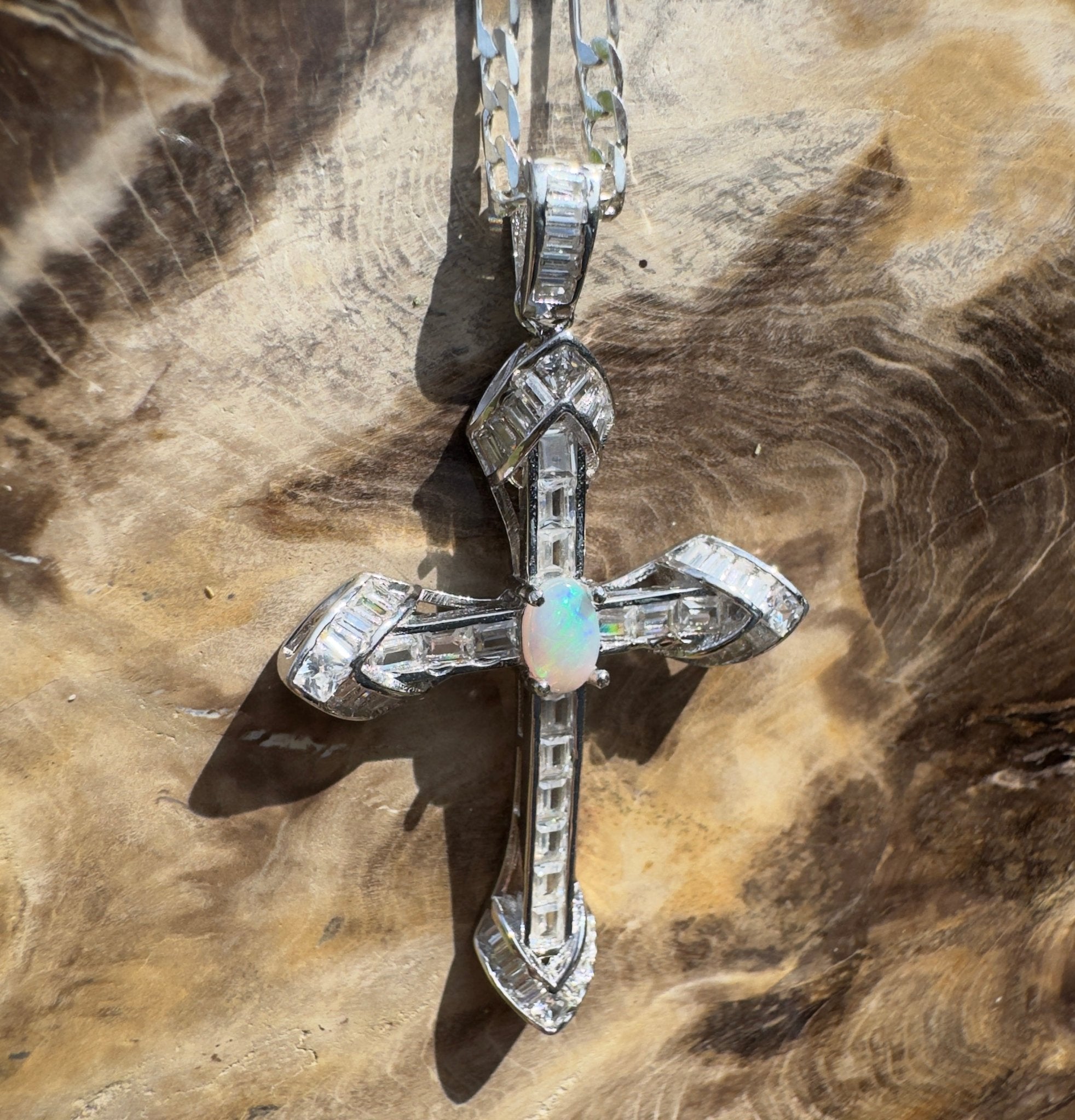 0.4ct Lightning Ridge Opal Pendant Necklace ~ 'Cradle Mountain Grace' | 925 Sterling Silver | Solid Australian Opal