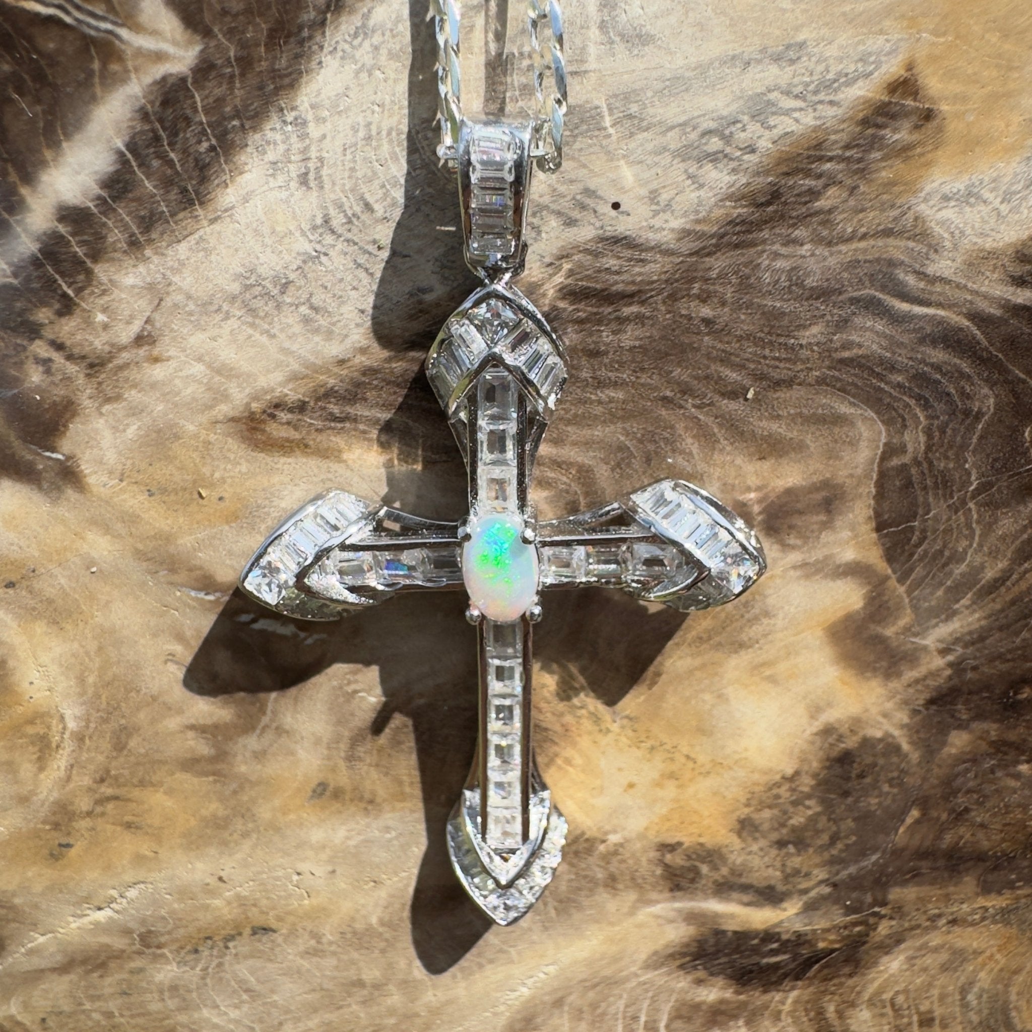 0.4ct Lightning Ridge Opal Pendant Necklace ~ 'Cradle Mountain Grace' | 925 Sterling Silver | Solid Australian Opal