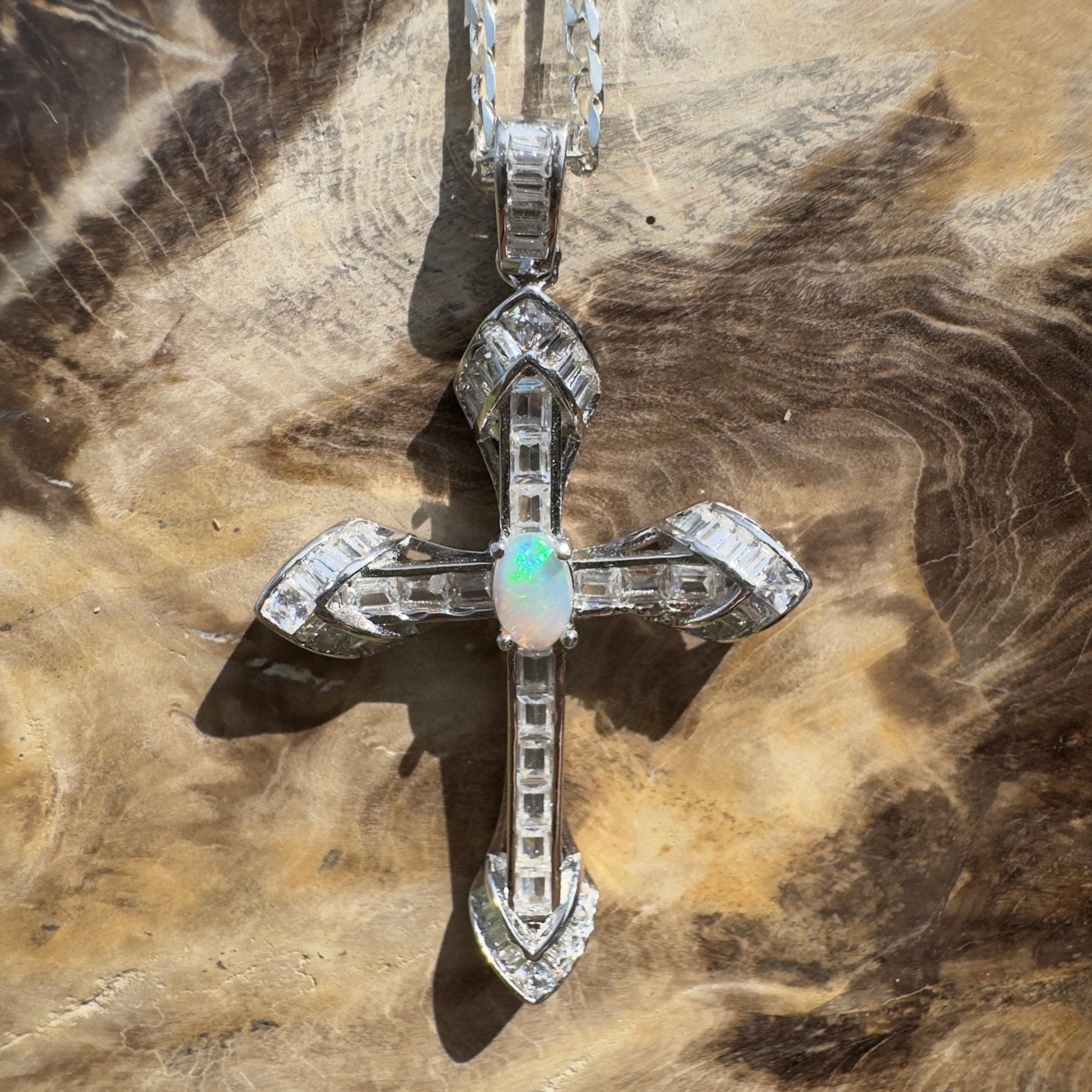0.4ct Lightning Ridge Opal Pendant Necklace ~ 'Cradle Mountain Grace' | 925 Sterling Silver | Solid Australian Opal