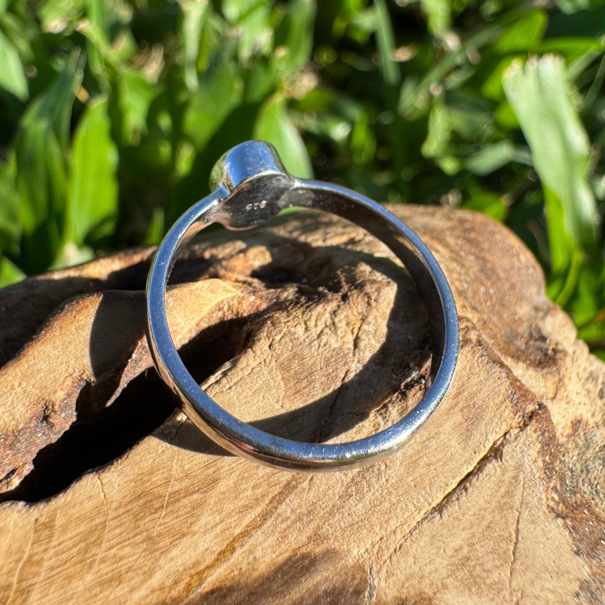 0.4ct Lightning Ridge Opal Ring ~ 'Pearson Isles Blue' | 925 Sterling Silver | Solid Australian Opal
