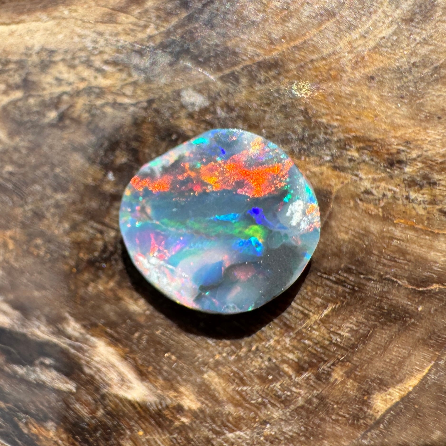 0.5ct Lightning Ridge Black Opal | Solid Australian Opal | Hand-Cut