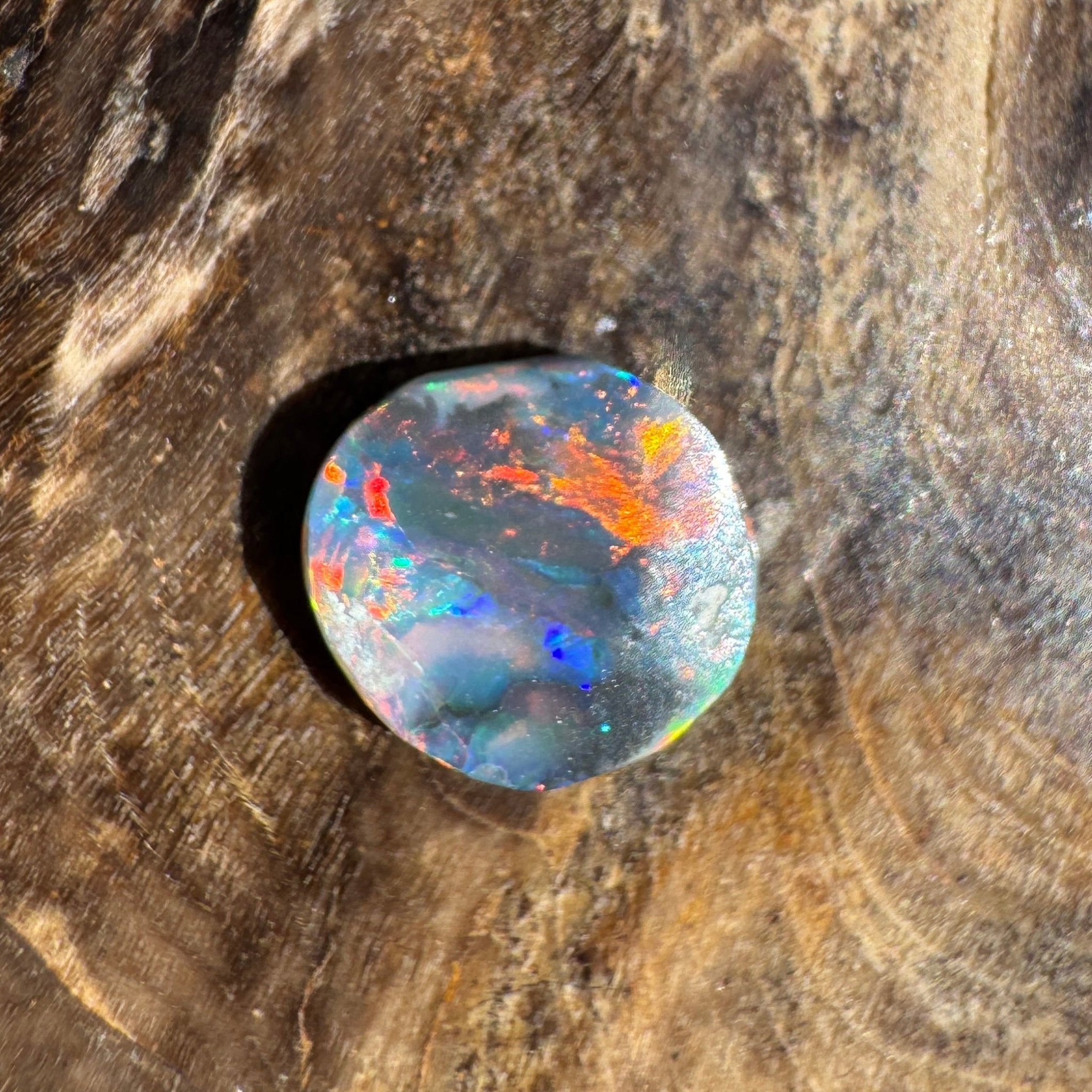0.5ct Lightning Ridge Black Opal | Solid Australian Opal | Hand-Cut