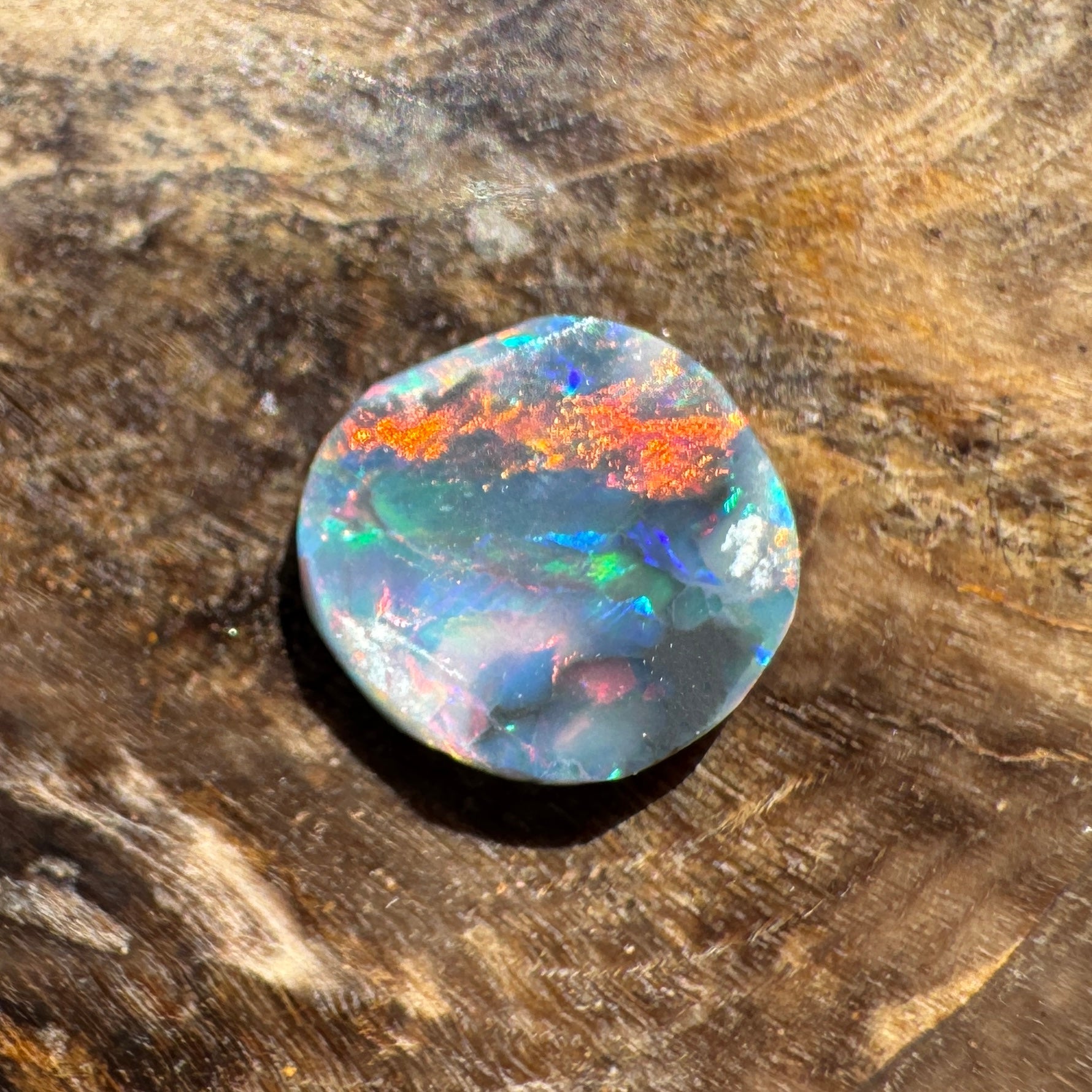 0.5ct Lightning Ridge Black Opal | Solid Australian Opal | Hand-Cut