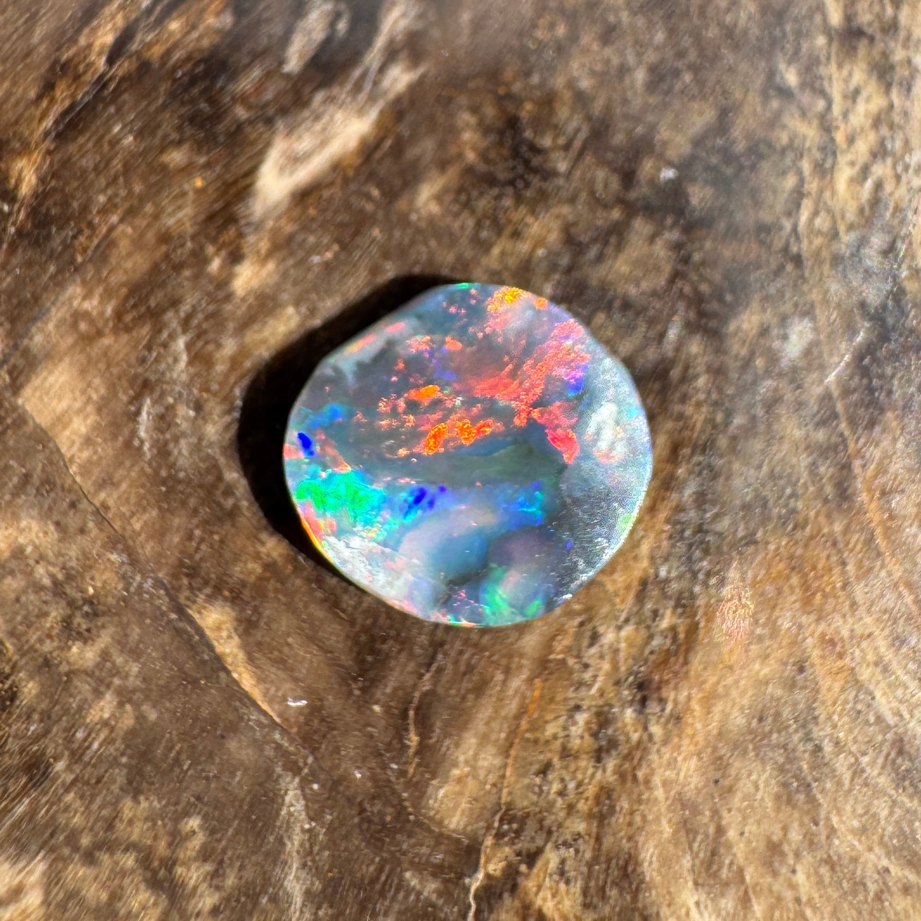 0.5ct Lightning Ridge Black Opal | Solid Australian Opal | Hand-Cut