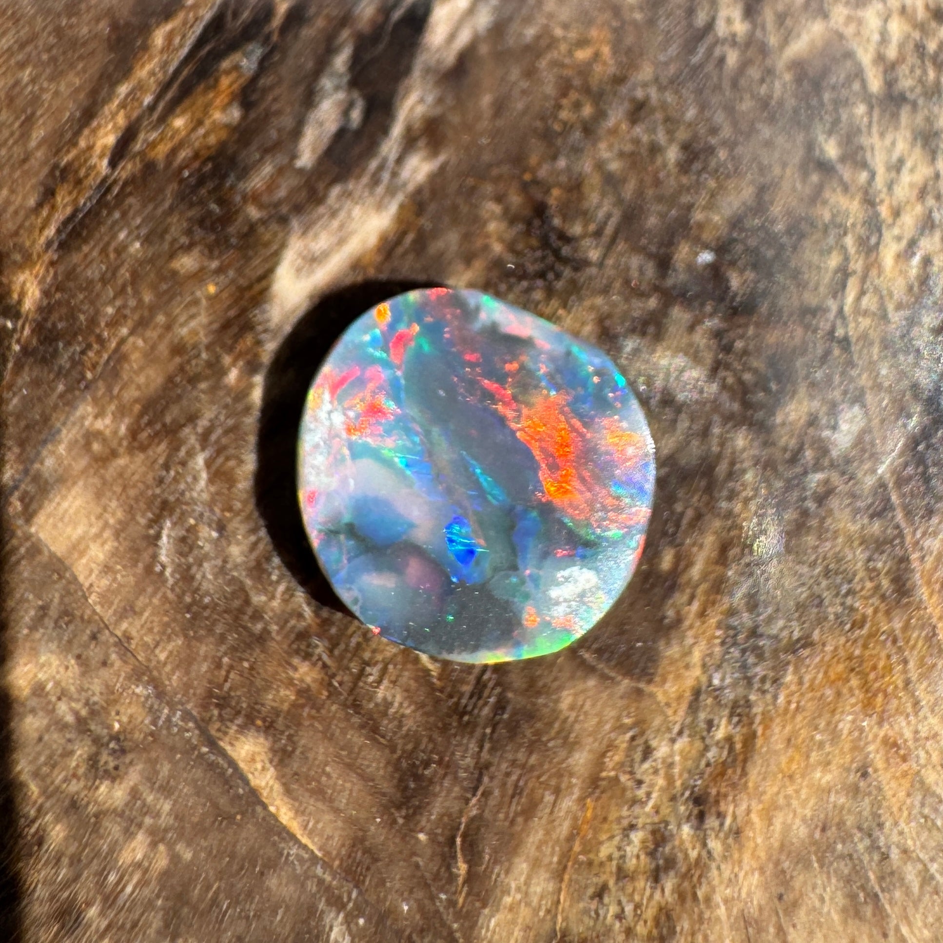 0.5ct Lightning Ridge Black Opal | Solid Australian Opal | Hand-Cut