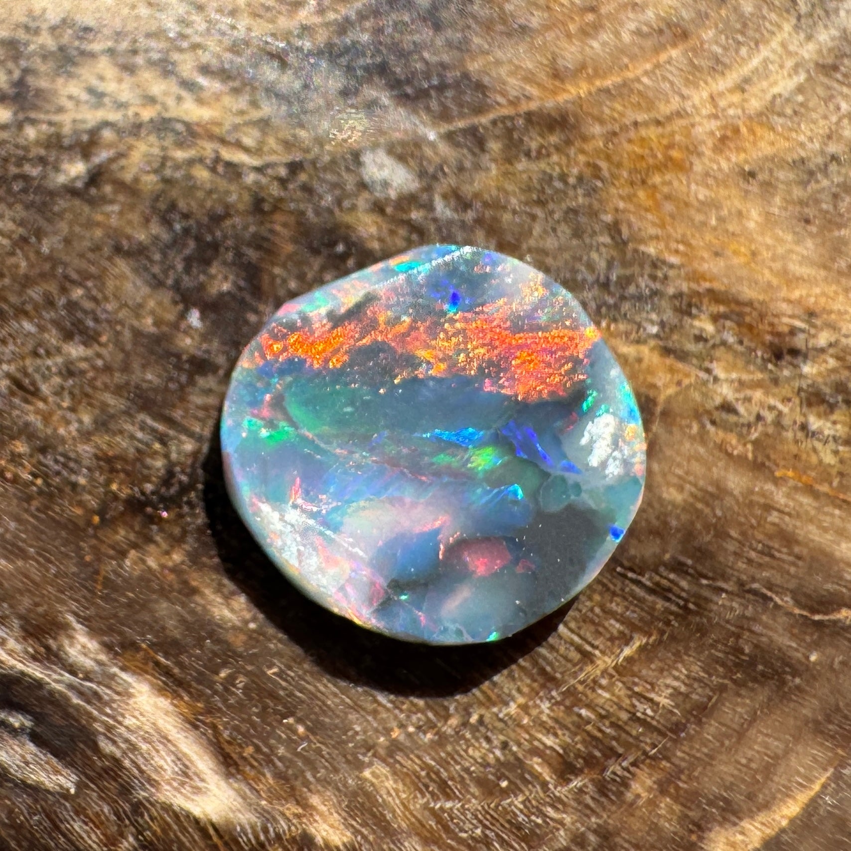 0.5ct Lightning Ridge Black Opal | Solid Australian Opal | Hand-Cut