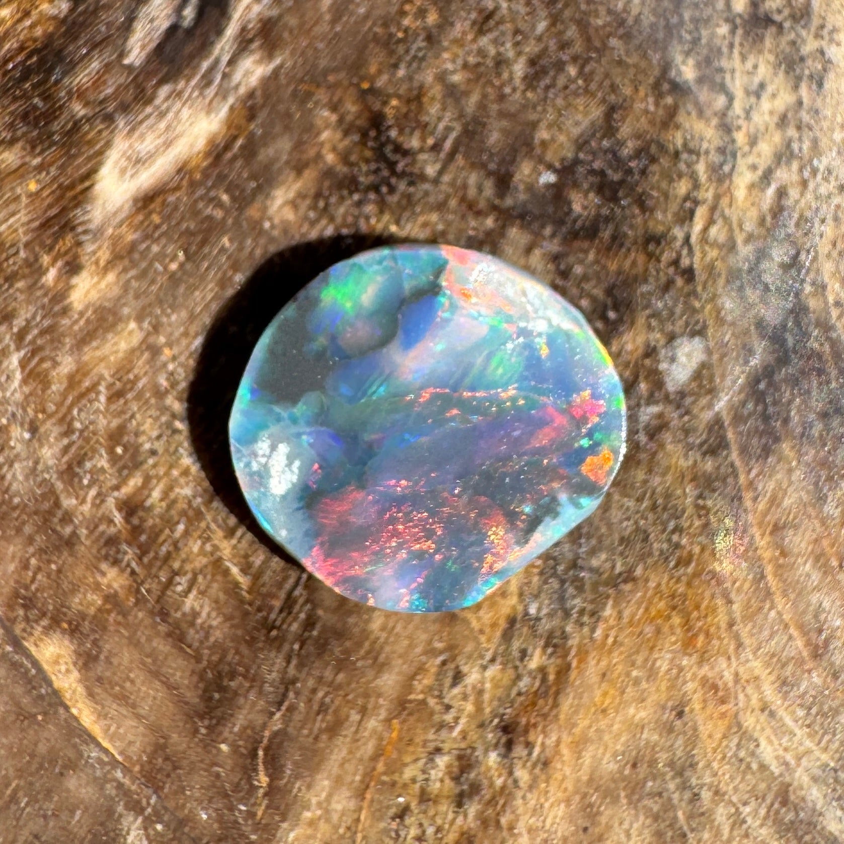 0.5ct Lightning Ridge Black Opal | Solid Australian Opal | Hand-Cut