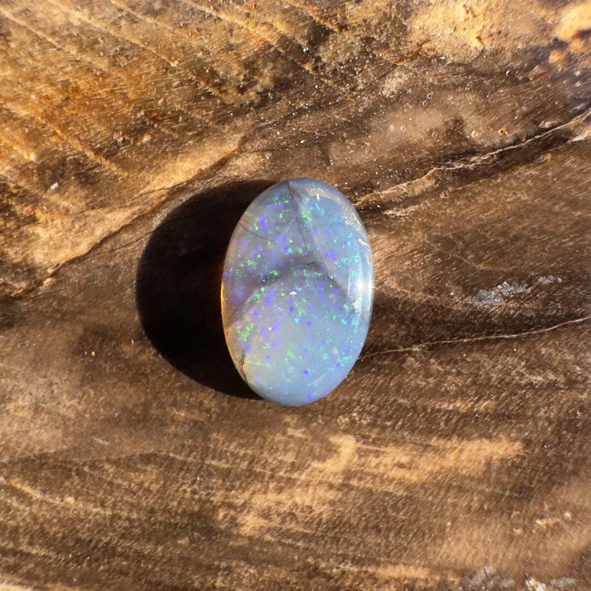 0.5ct Lightning Ridge Dark Crystal | Solid Australian Opal | Hand-Cut