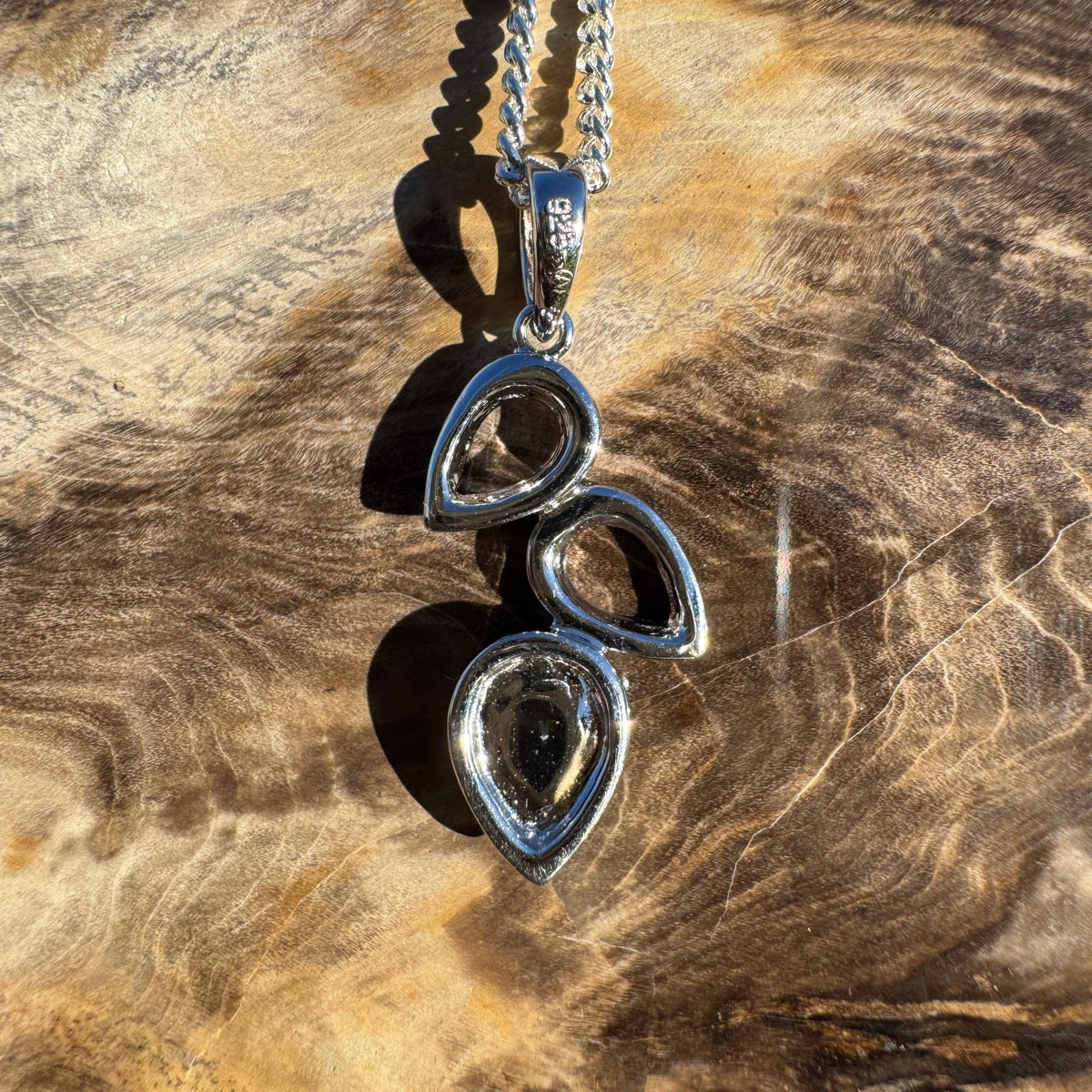 0.5ct Lightning Ridge Opal Pendant Necklace ~ 'Coral Sea Drift' | 925 Sterling Silver | Solid Australian Opal