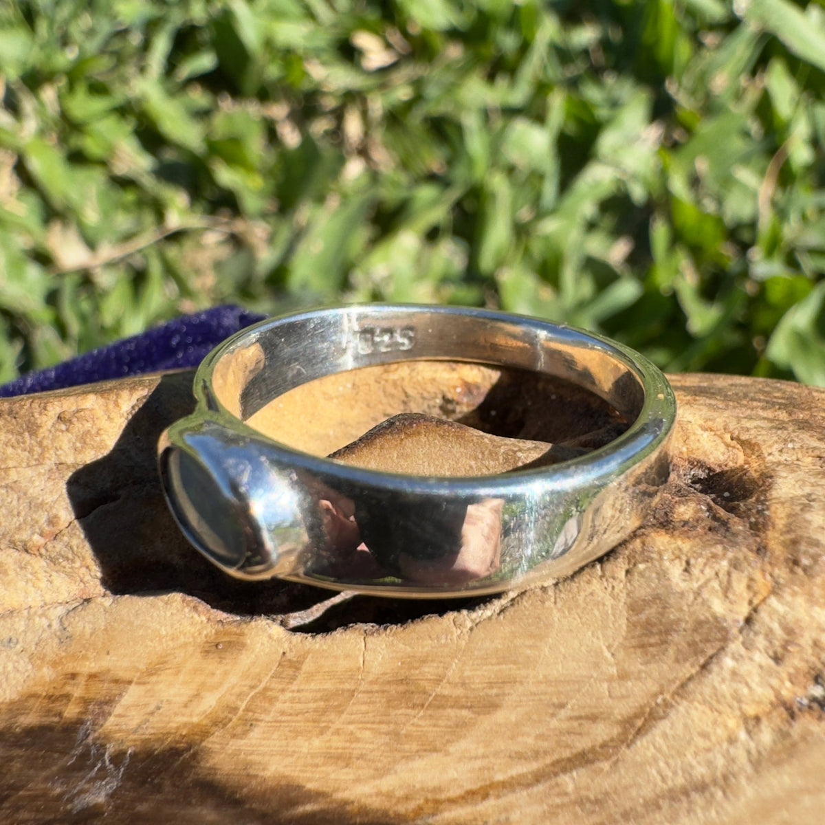 0.5ct Mintabie Opal Ring ~ 'Sunset Dreaming' | 925 Sterling Silver | Solid Australian Opal