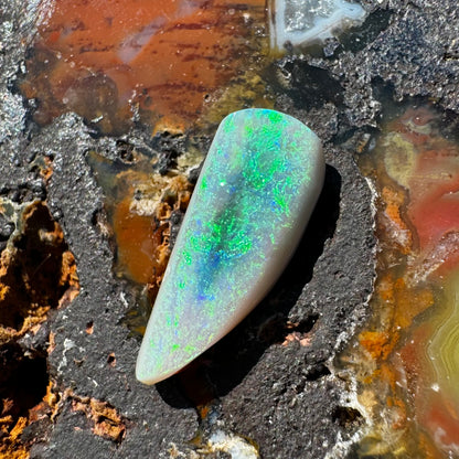 Lightning Ridge Semi-Black Opal 2.1carat Solid Hand-Cut Luxury - Iona Opal Australia