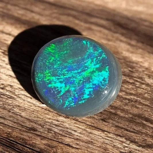 0.65ct Hand - Cut Solid Lightning Ridge Semi Black Opal