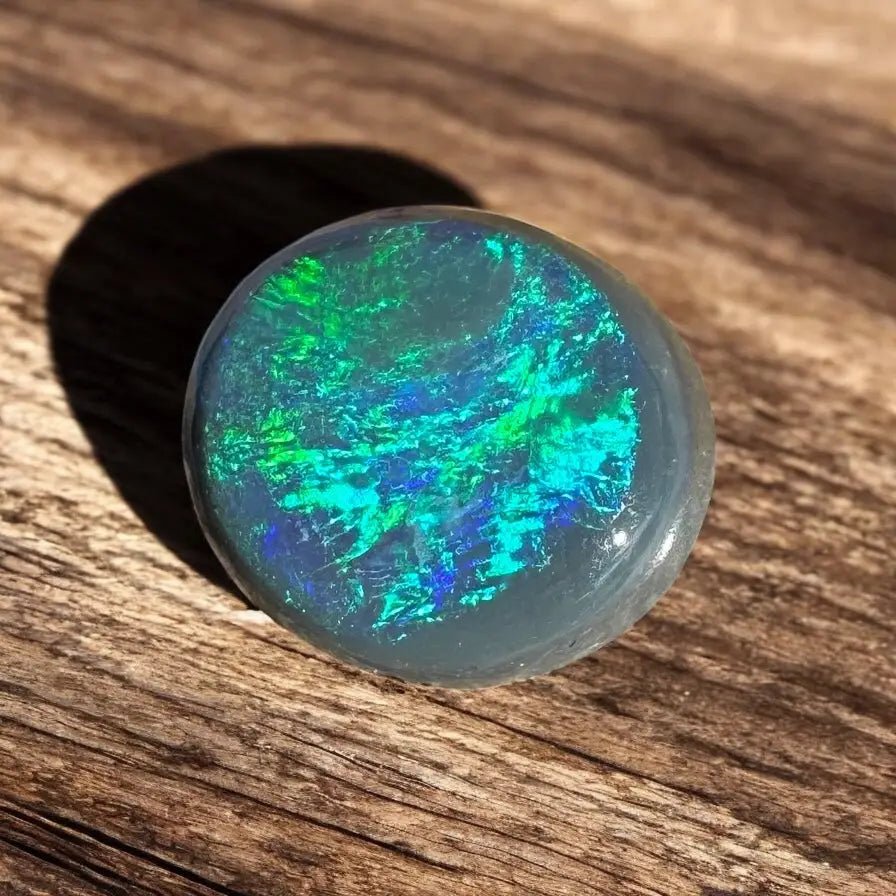 0.65ct Hand - Cut Solid Lightning Ridge Semi Black Opal