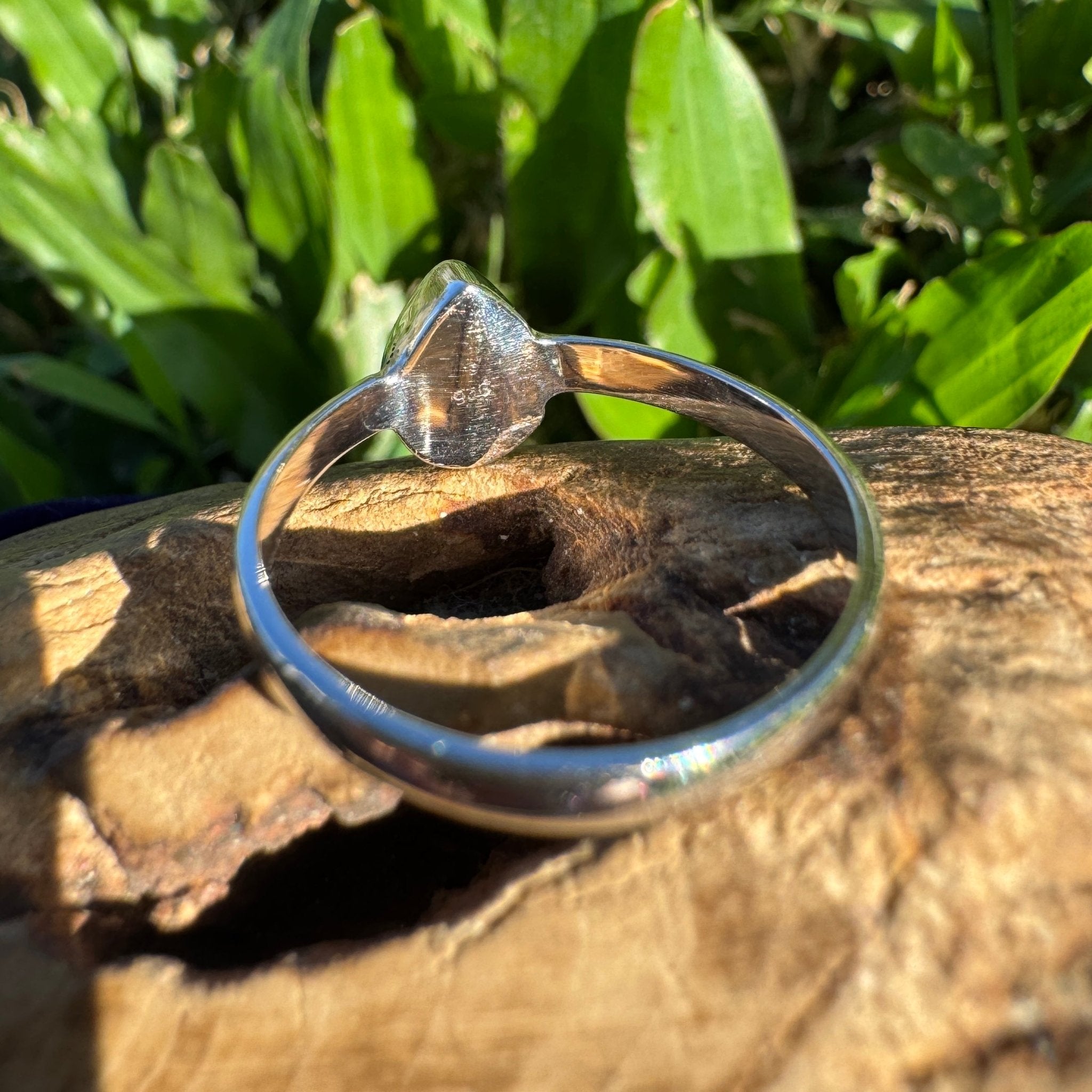 0.6ct Lightning Ridge Opal Ring ~ 'Lucky Bay Radiance' | 925 Sterling Silver | Solid Australian Opal