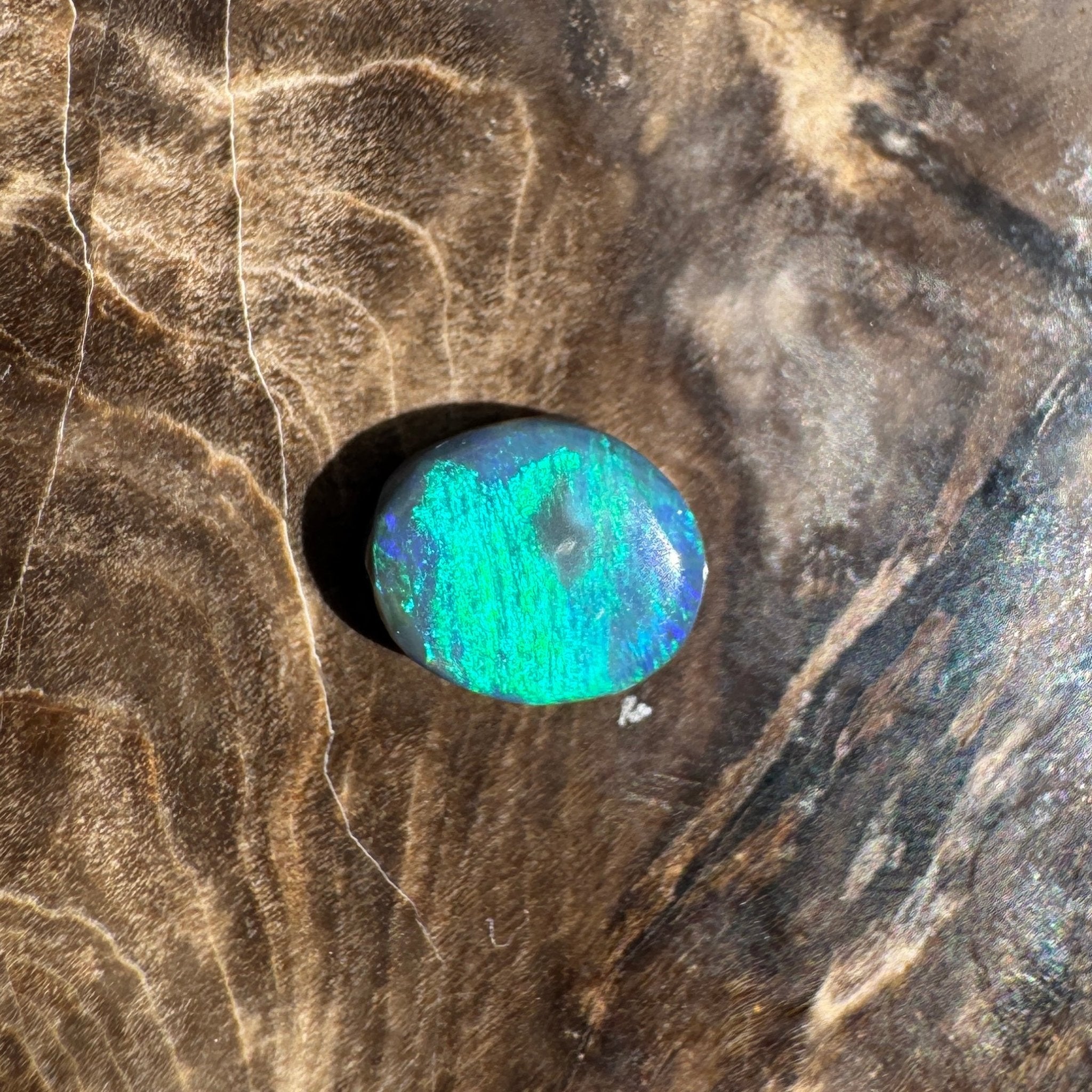 0.6ct Lightning Ridge Semi Black Opal | Solid Australian Opal | Hand-Cut