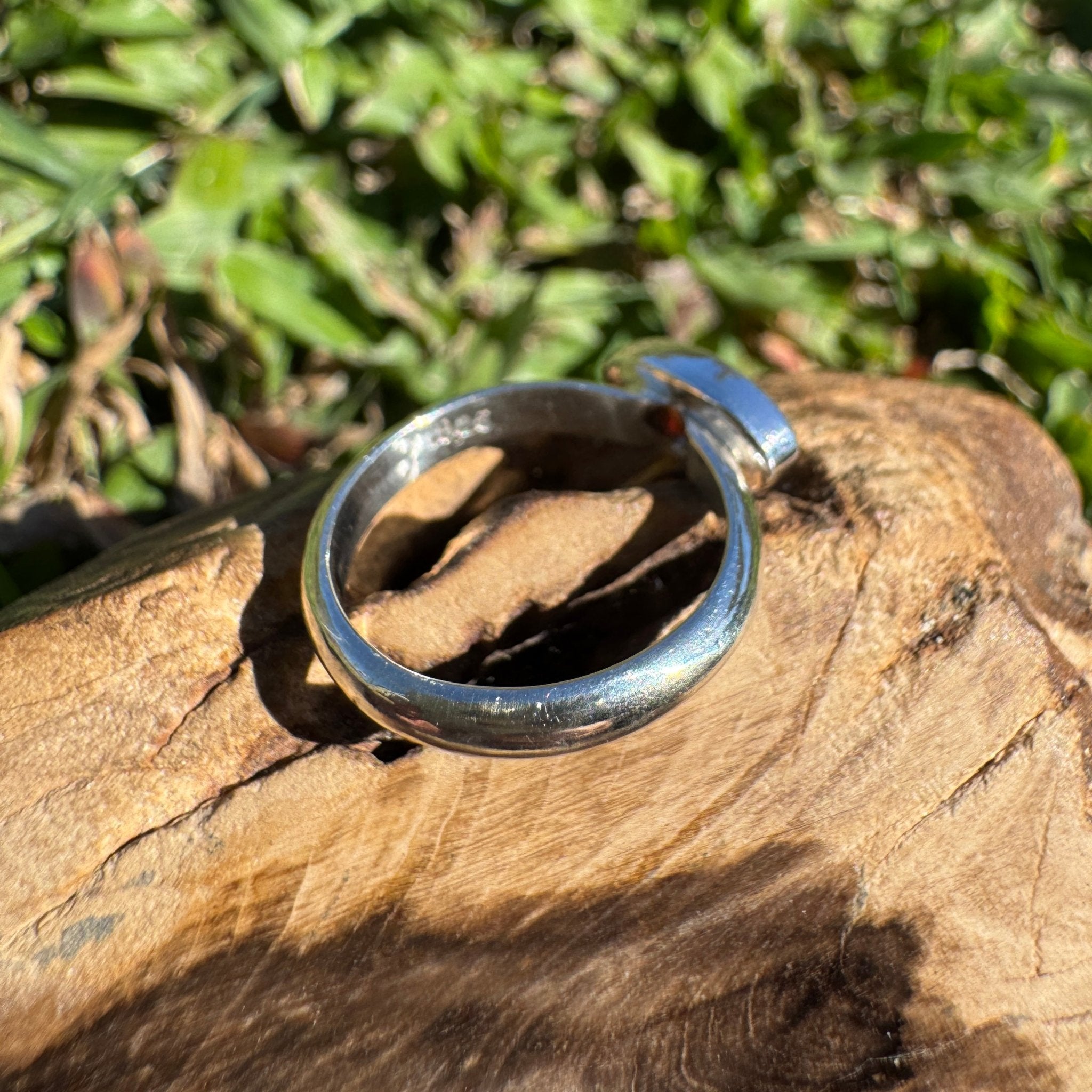 0.7ct Lightning Ridge Opal Ring ~ 'Noosa Heads Green' | 925 Sterling Silver | Solid Australian Opal