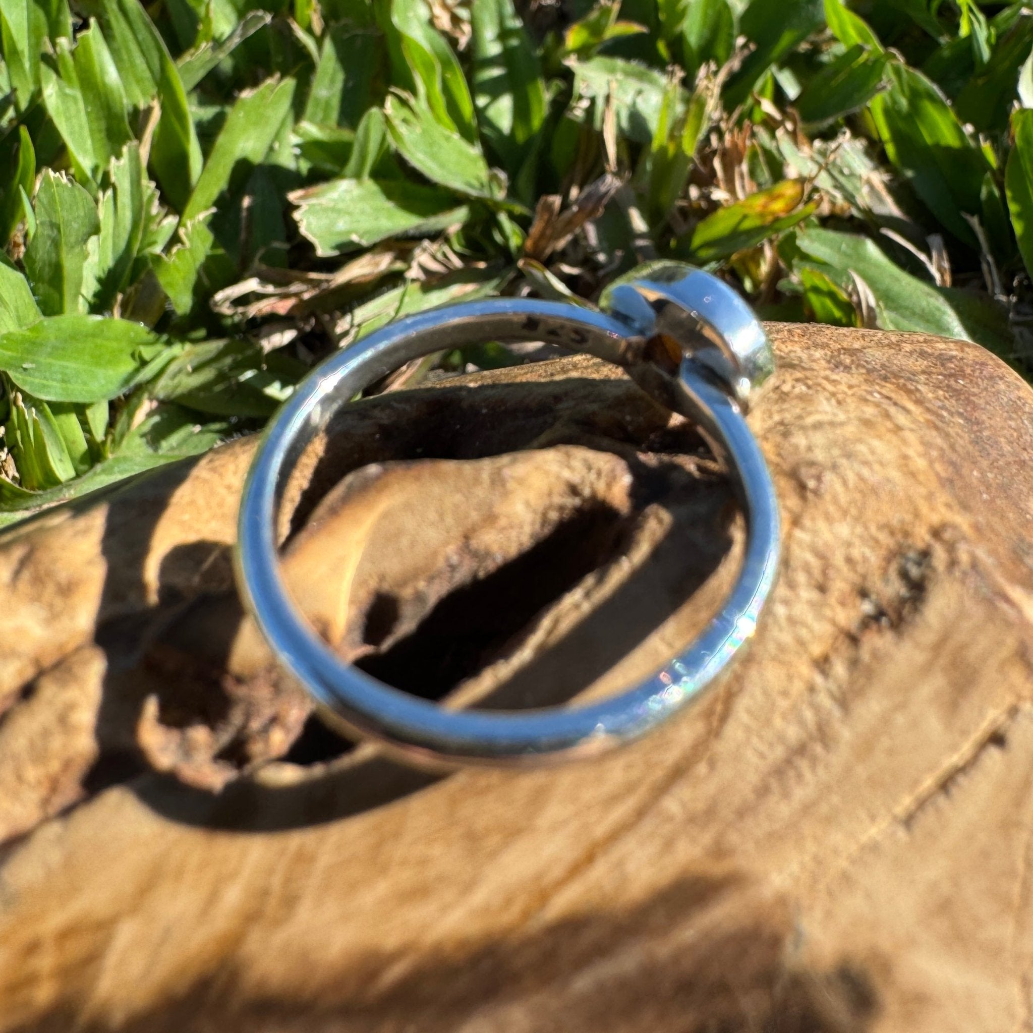 0.7ct Lightning Ridge Opal Ring ~ 'Otway Glow' | 925 Sterling Silver | Solid Australian Opal