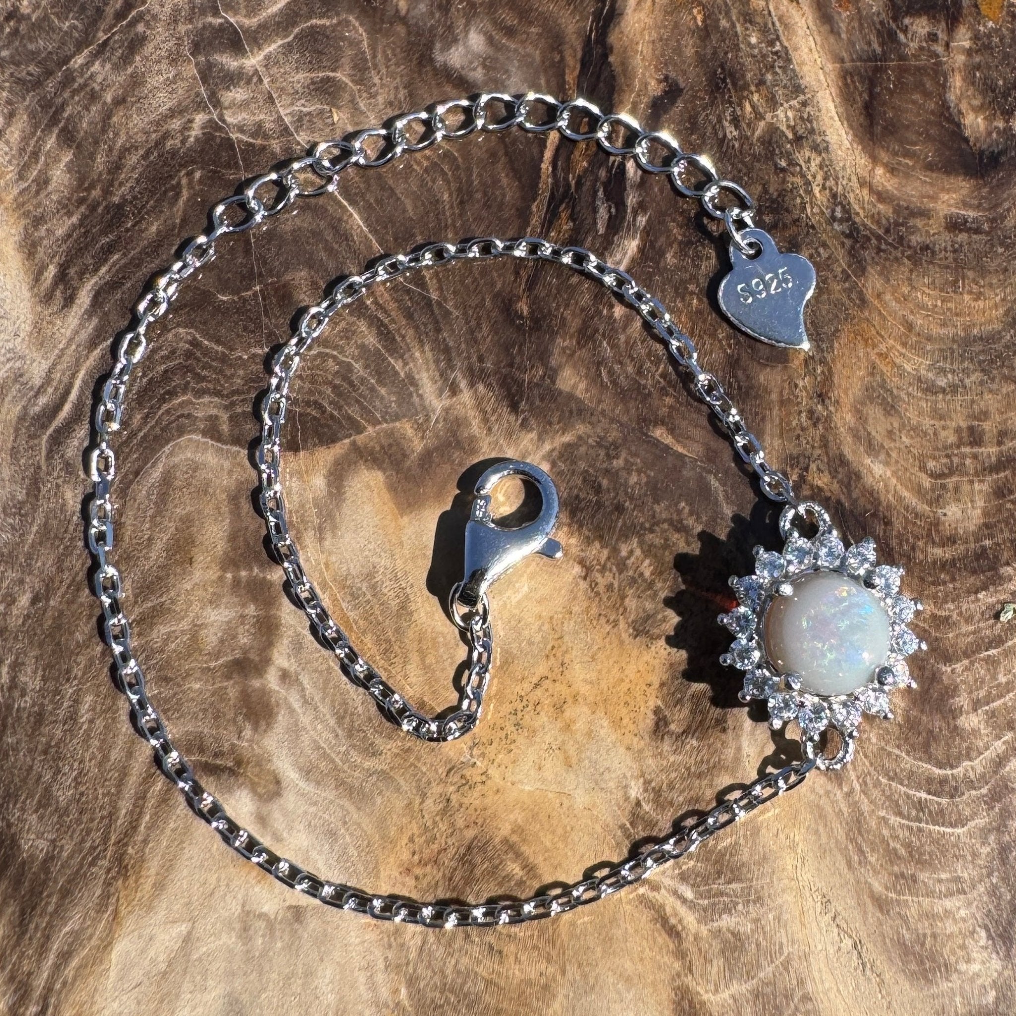0.8ct Coober Pedy Opal Bracelet ~ 'Arkaroola Ochre' | 925 Sterling Silver | Solid Australian Opal