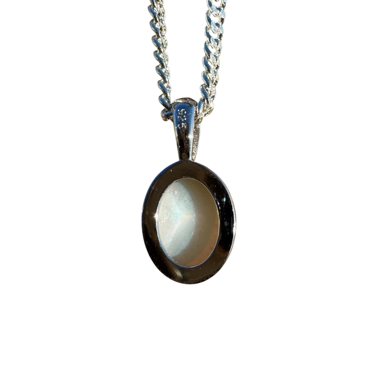 0.8ct Coober Pedy Opal Pendant Necklace ~ 'Otway Ridge Light' | 925 Sterling Silver | Solid Australian Opal
