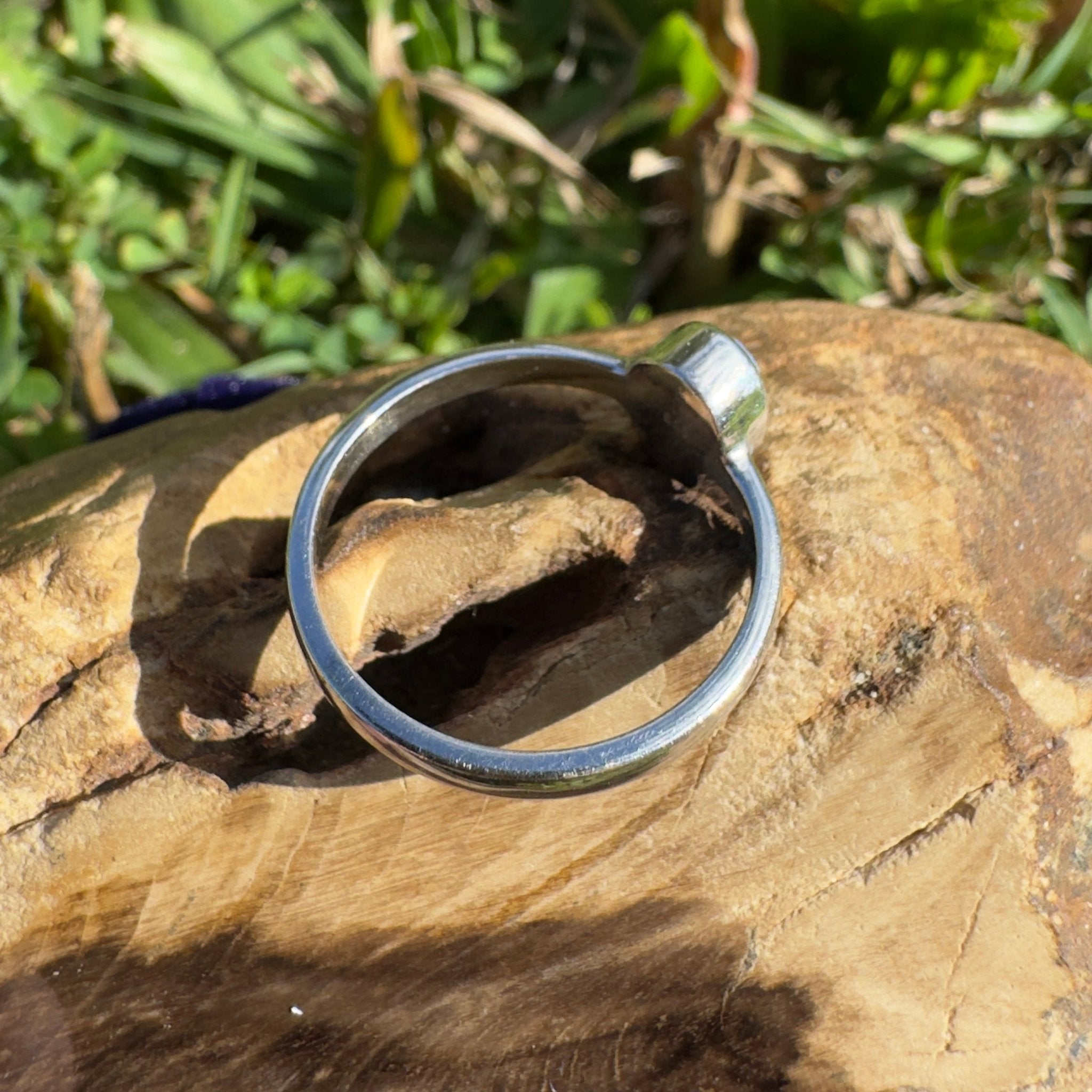 0.8ct Lightning Ridge Opal Ring ~ 'Jervis Bay Ember' | 925 Sterling Silver | Solid Australian Opal