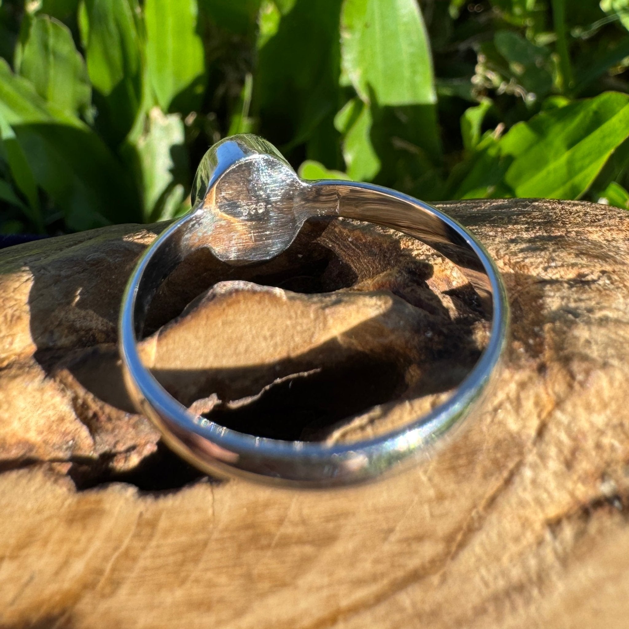 0.8ct Lightning Ridge Opal Ring ~ 'Mungo Moonrise' | 925 Sterling Silver | Solid Australian Opal