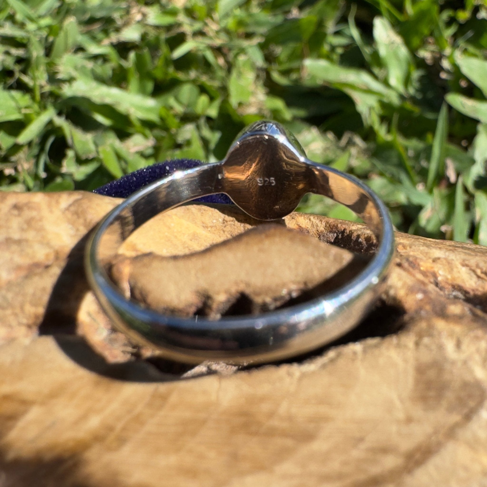 0.8ct Lightning Ridge Opal Ring ~ 'Southern Cross Shimmer' | 925 Sterling Silver | Solid Australian Opal