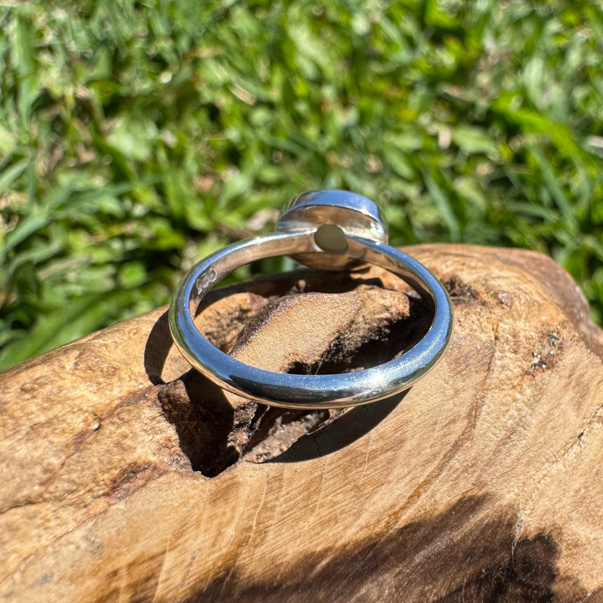 0.8ct Mintabie Opal Ring ~ 'Beltana Firetide' | 925 Sterling Silver | Solid Australian Opal
