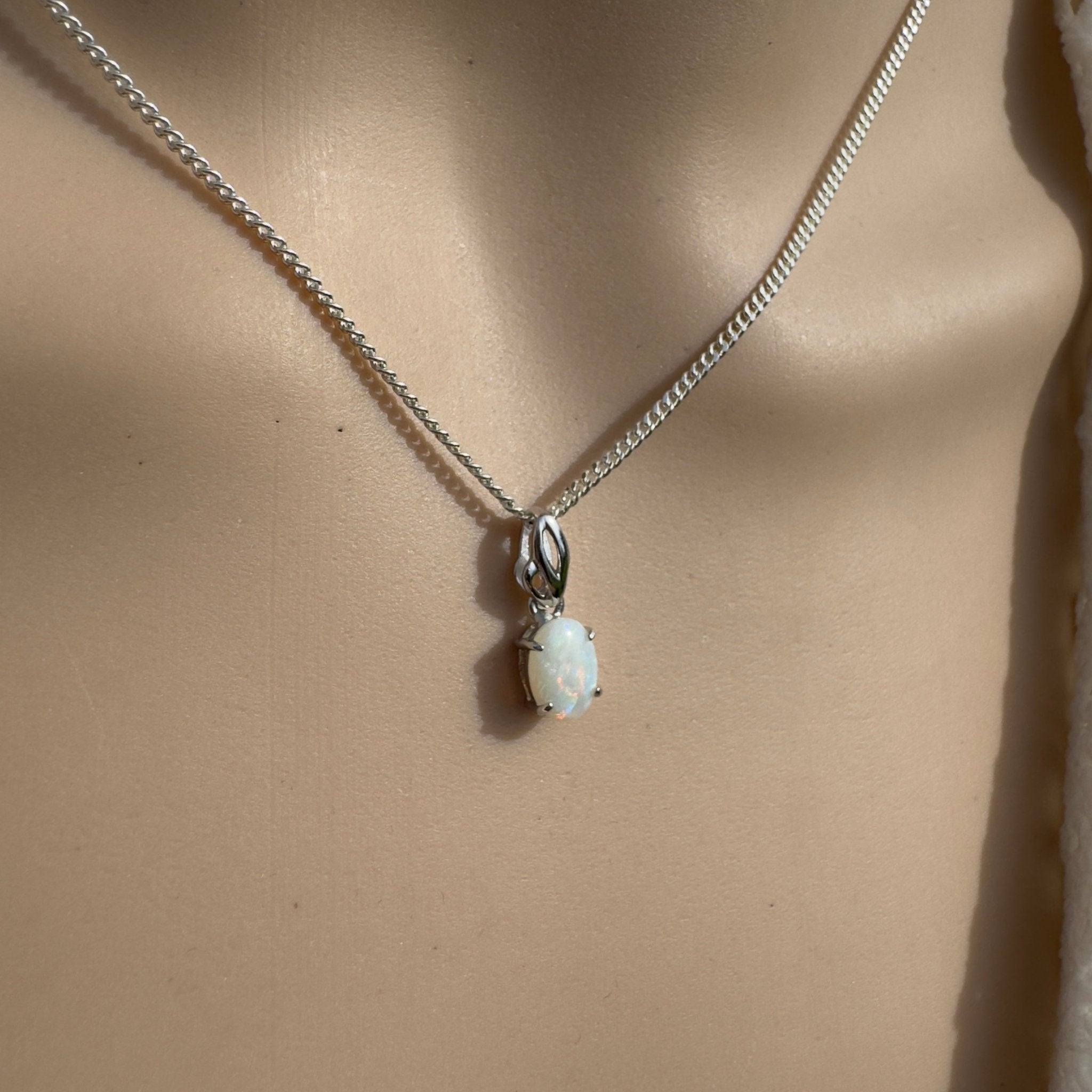 0.9ct Coober Pedy Opal Pendant Necklace ~ 'Hyams Beach Honey' | 925 Sterling Silver | Solid Australian Opal