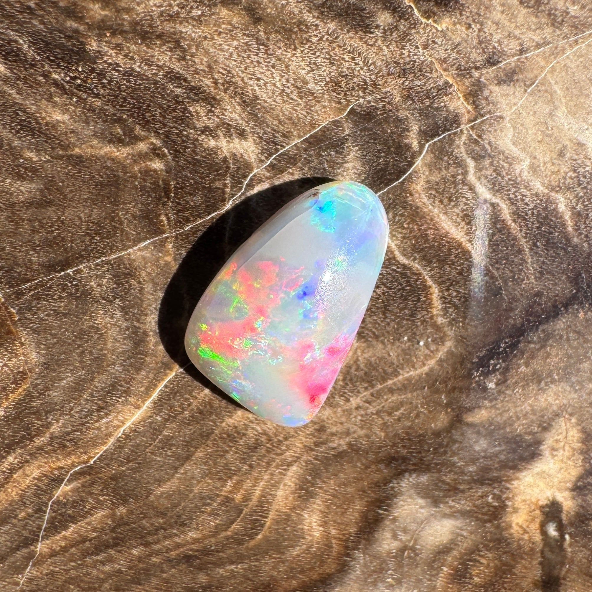 0.9ct Lightning Ridge Dark Crystal Opal | Solid Australian Opal | Hand-Cut