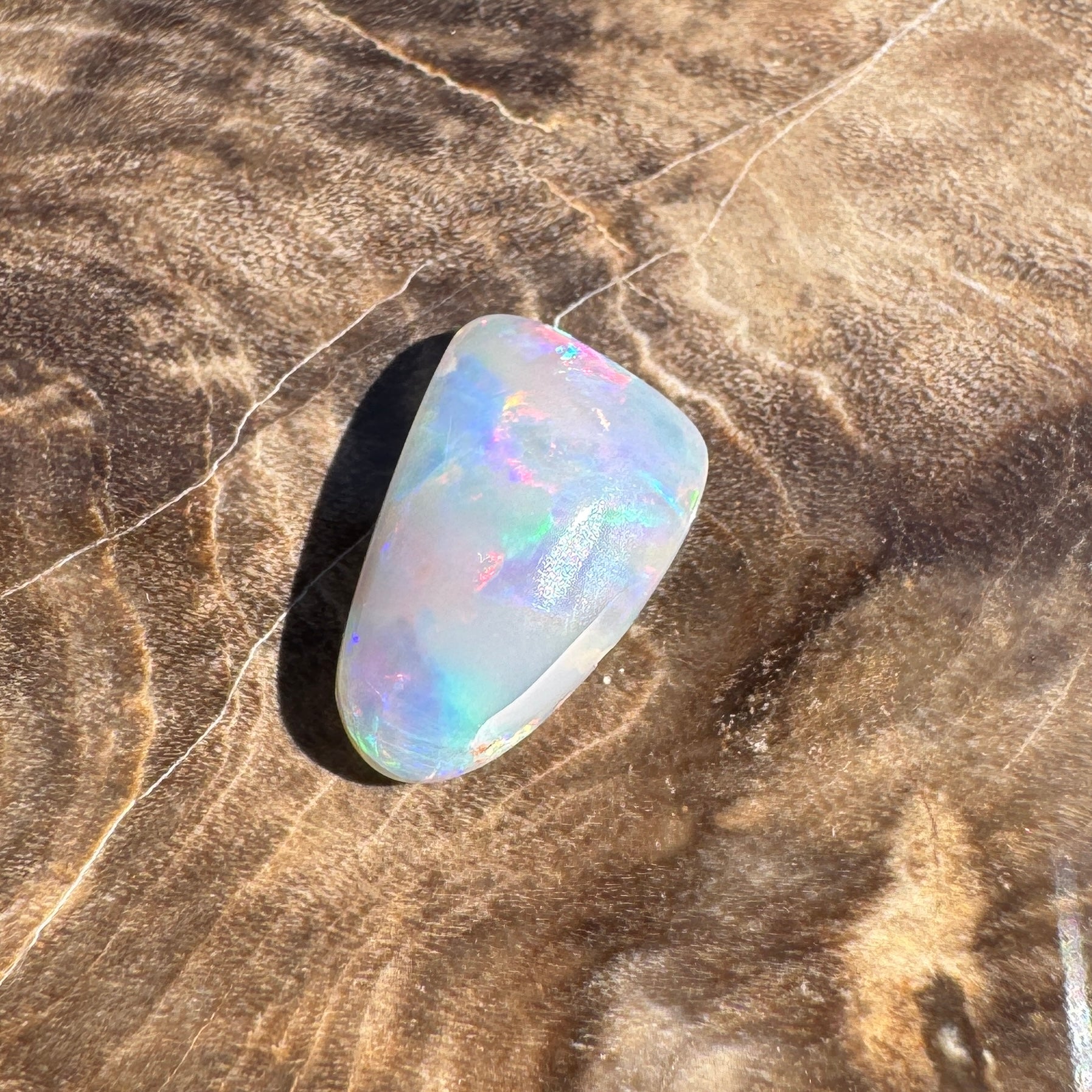 0.9ct Lightning Ridge Dark Crystal Opal | Solid Australian Opal | Hand-Cut