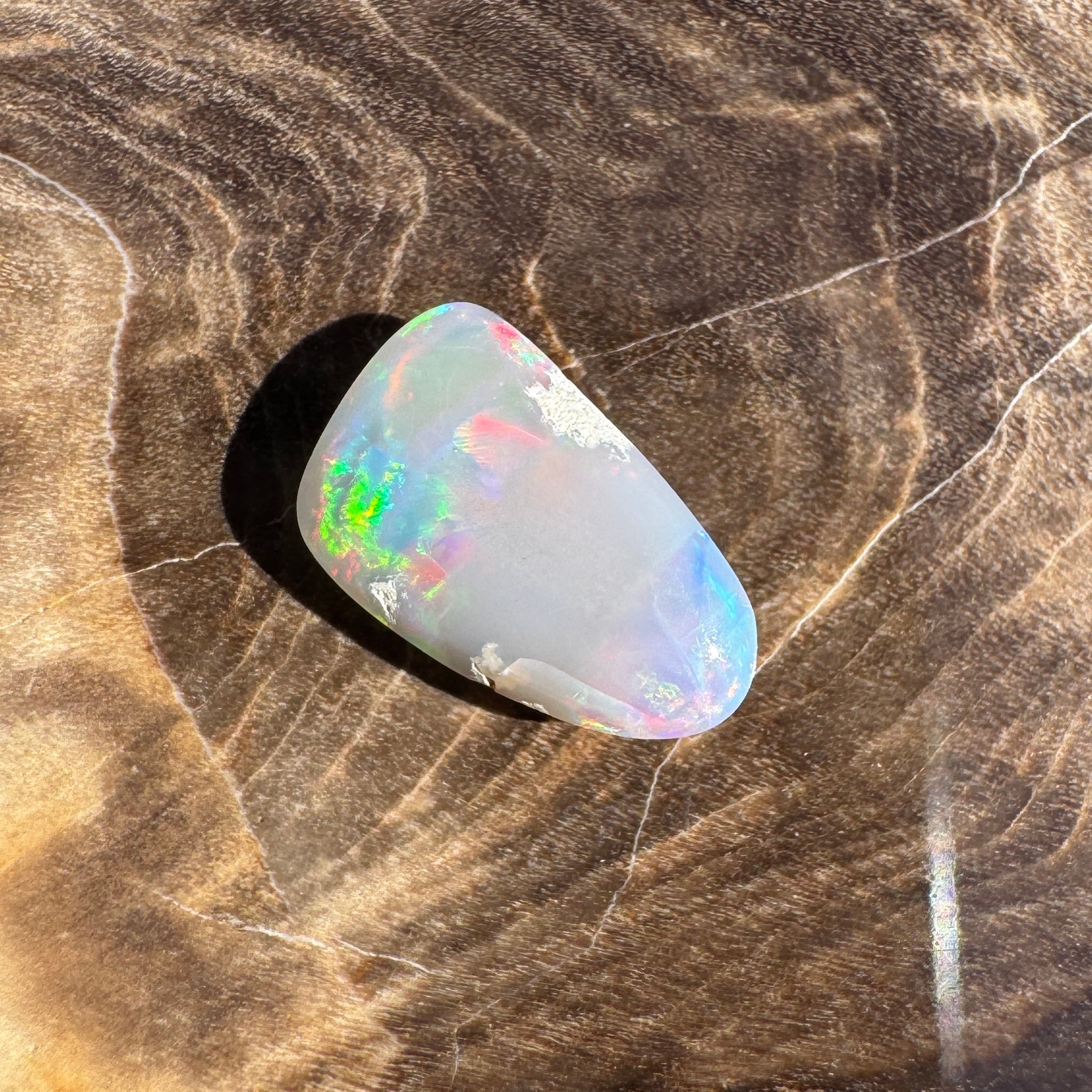 0.9ct Lightning Ridge Dark Crystal Opal | Solid Australian Opal | Hand-Cut