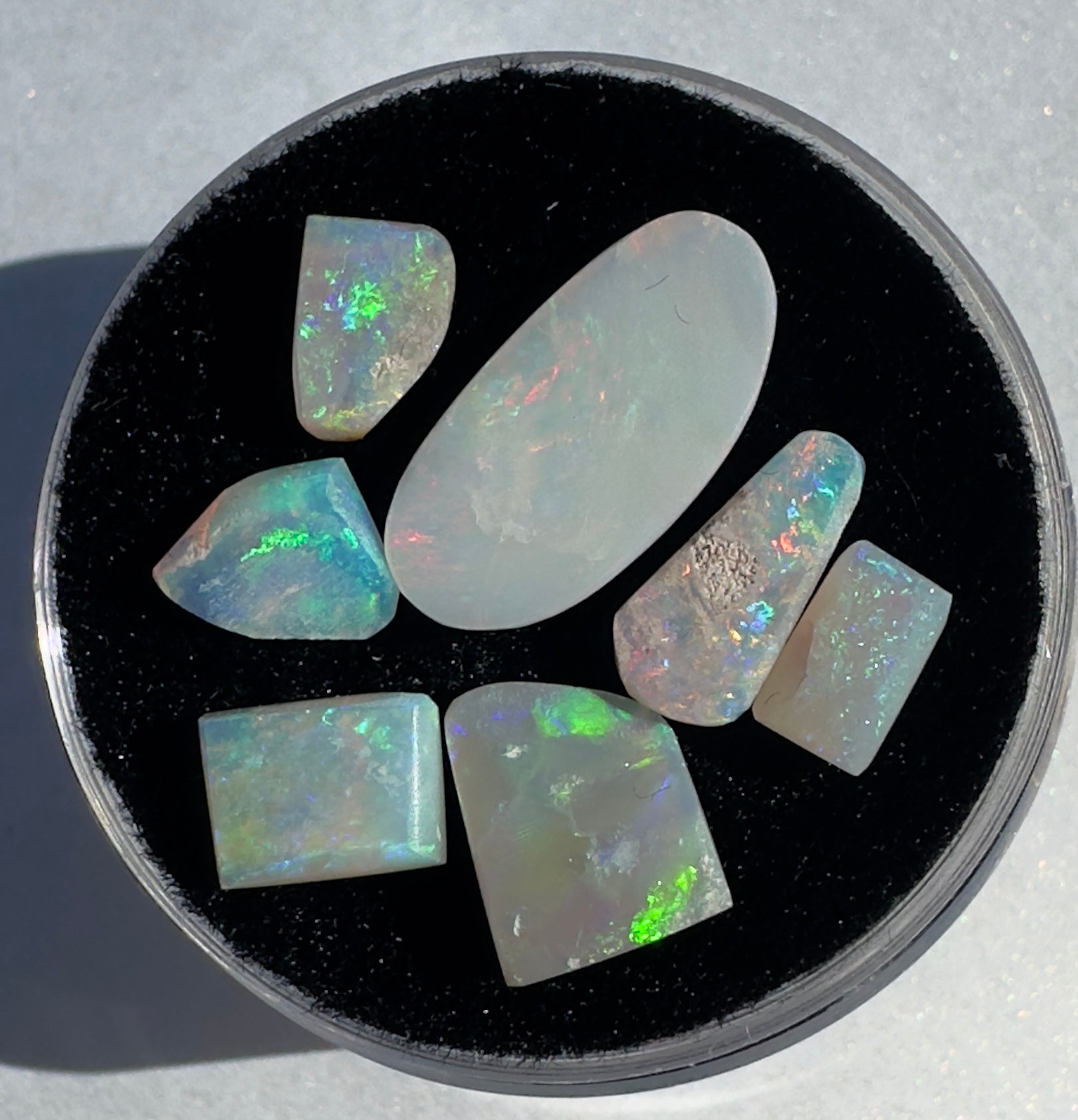 Australian Lightning Ridge and Coober Pedy Opal 6.2carat Solid mixed parcel - Iona Opal Australia