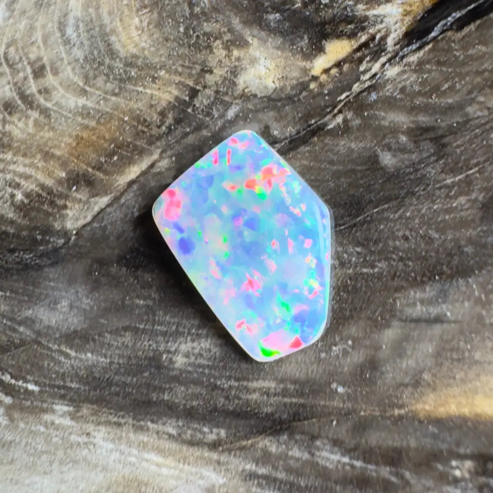 Iridescent opal gemstone.