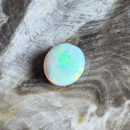 Iridescent opal gemstone.