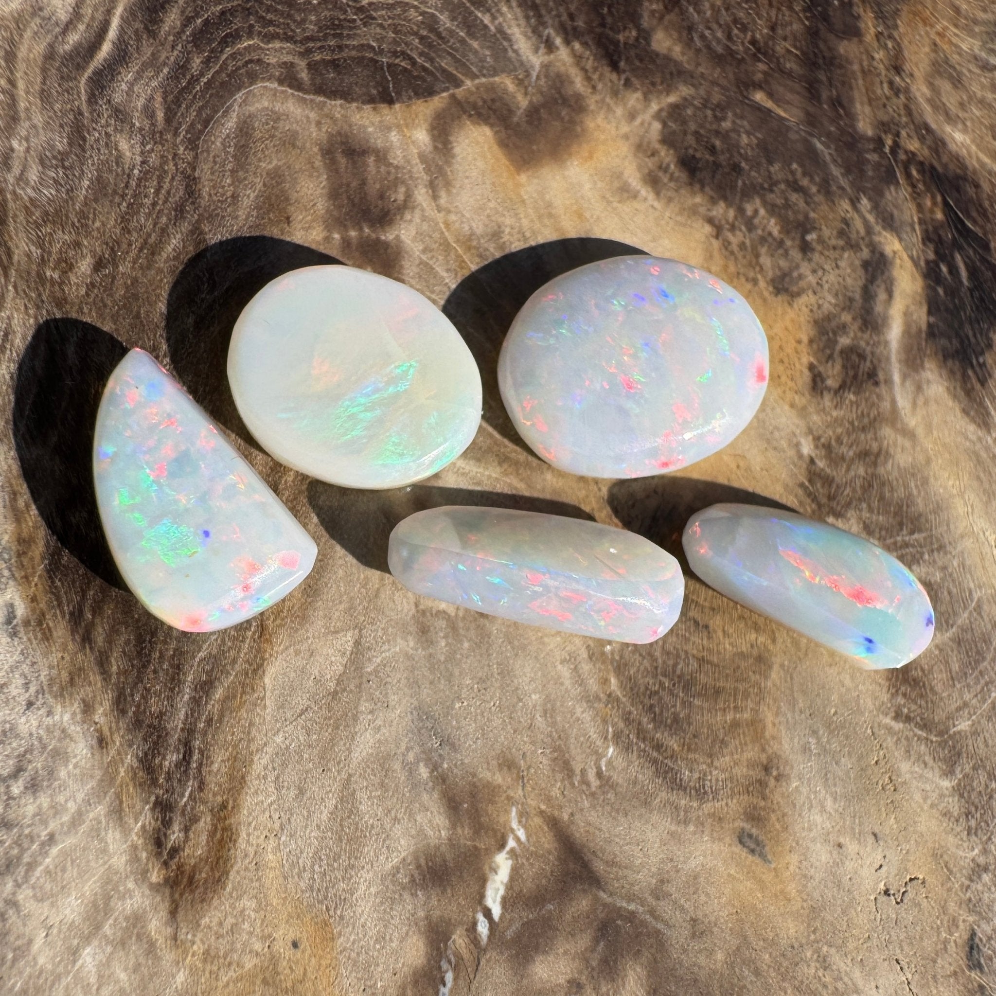 10.1ct Hand - cut Solid Coober Pedy Opal Parcel