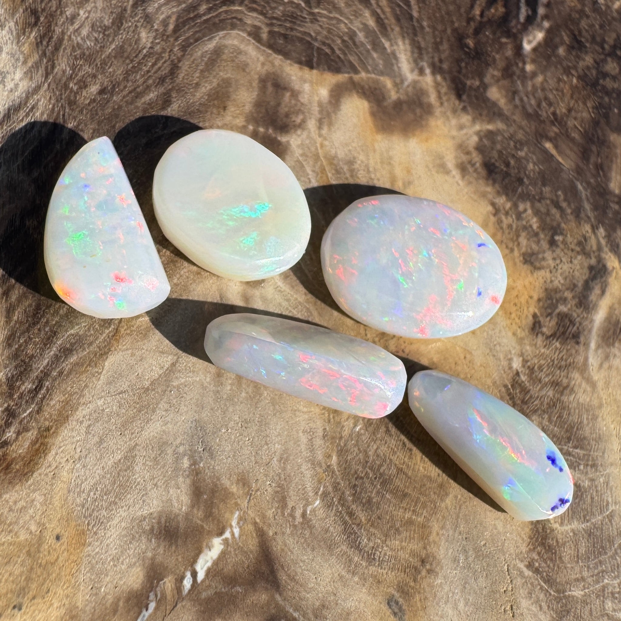 10.1ct Hand - cut Solid Coober Pedy Opal Parcel