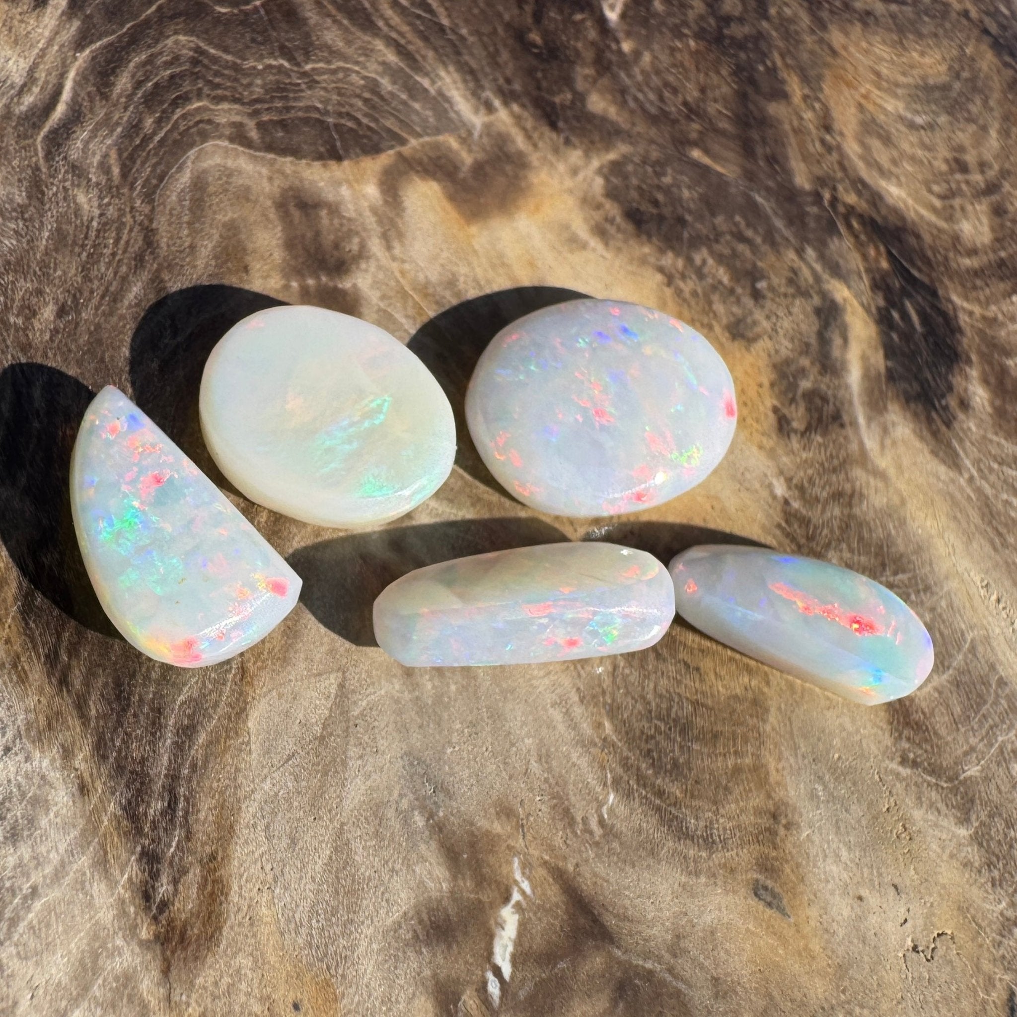 10.1ct Hand - cut Solid Coober Pedy Opal Parcel