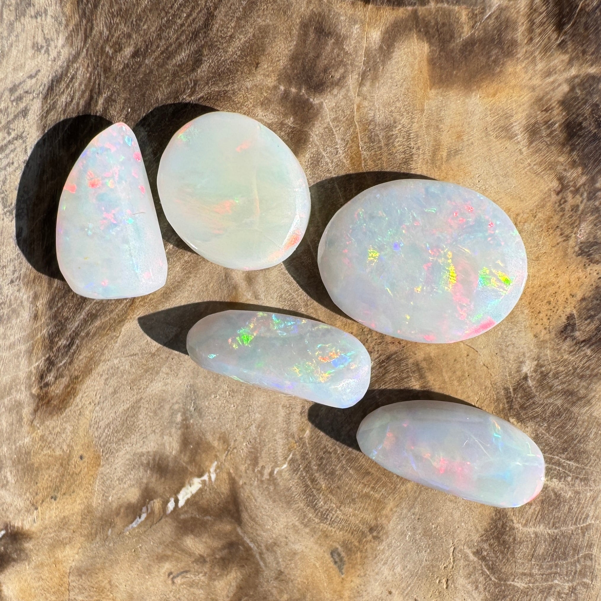 10.1ct Hand - cut Solid Coober Pedy Opal Parcel