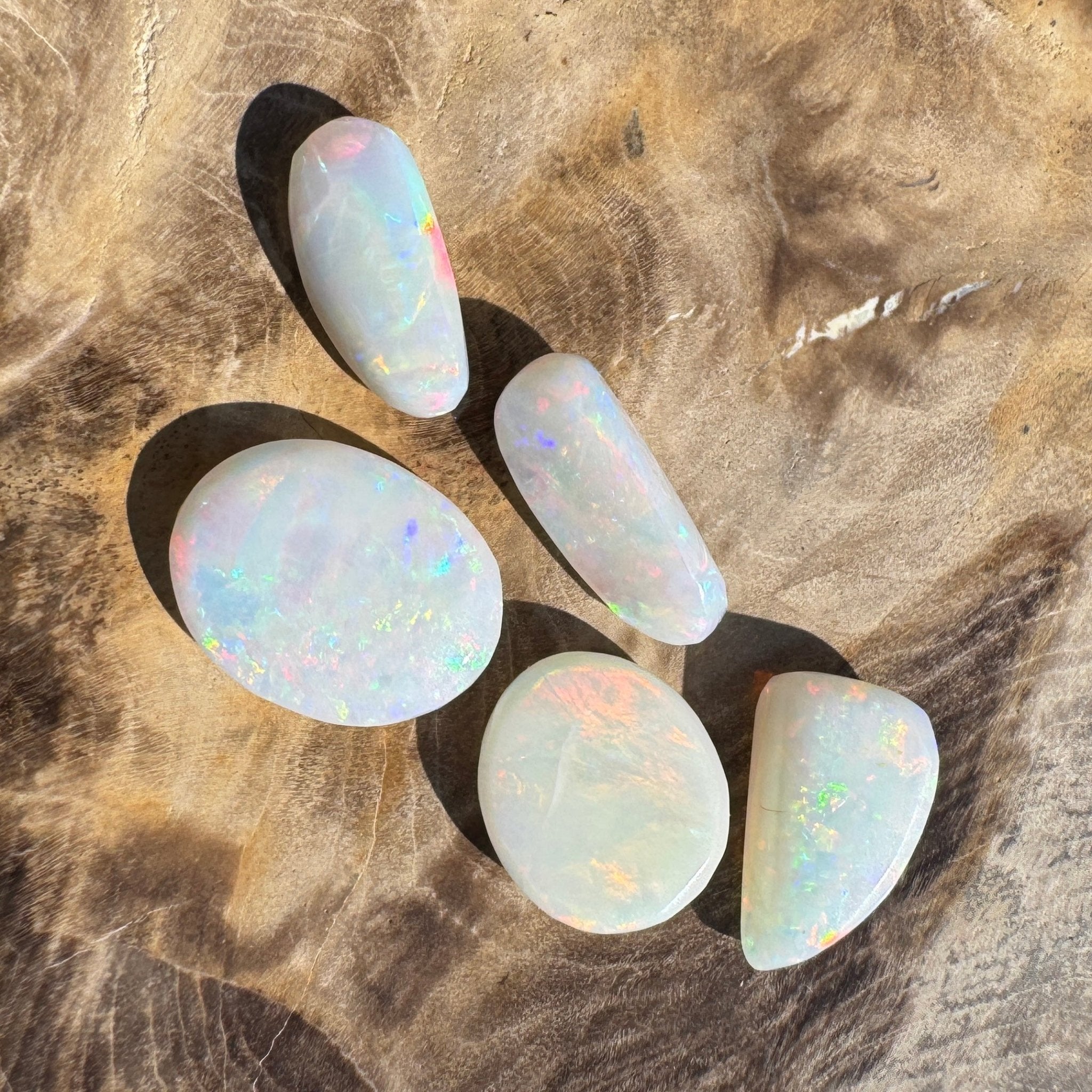 10.1ct Hand - cut Solid Coober Pedy Opal Parcel