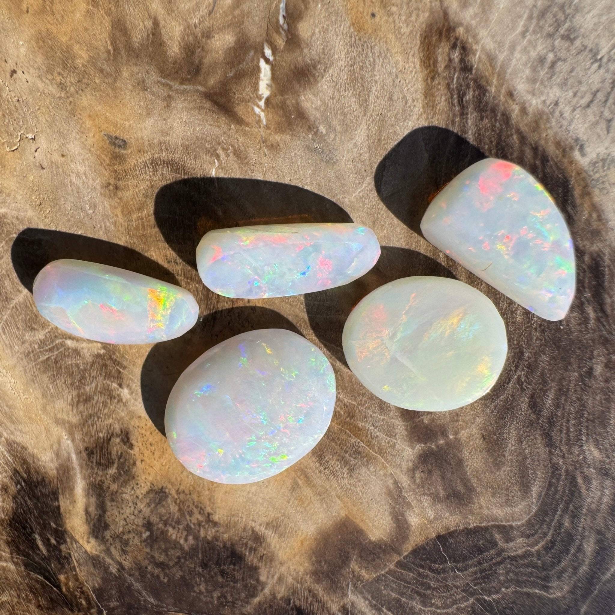 10.1ct Hand - cut Solid Coober Pedy Opal Parcel