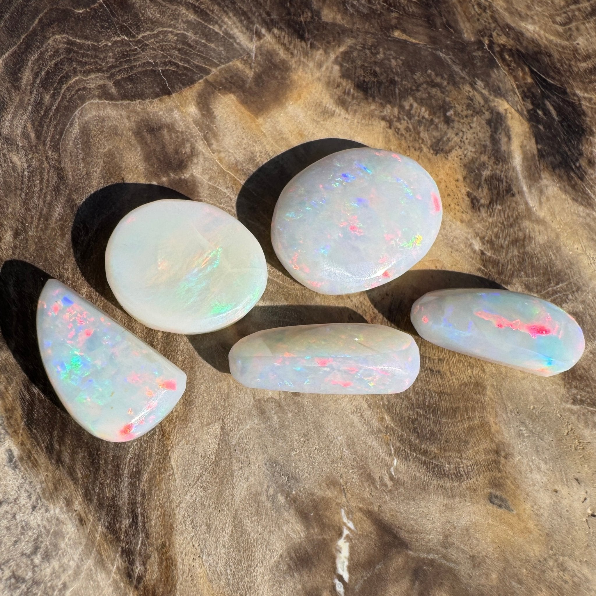 10.1ct Hand - cut Solid Coober Pedy Opal Parcel