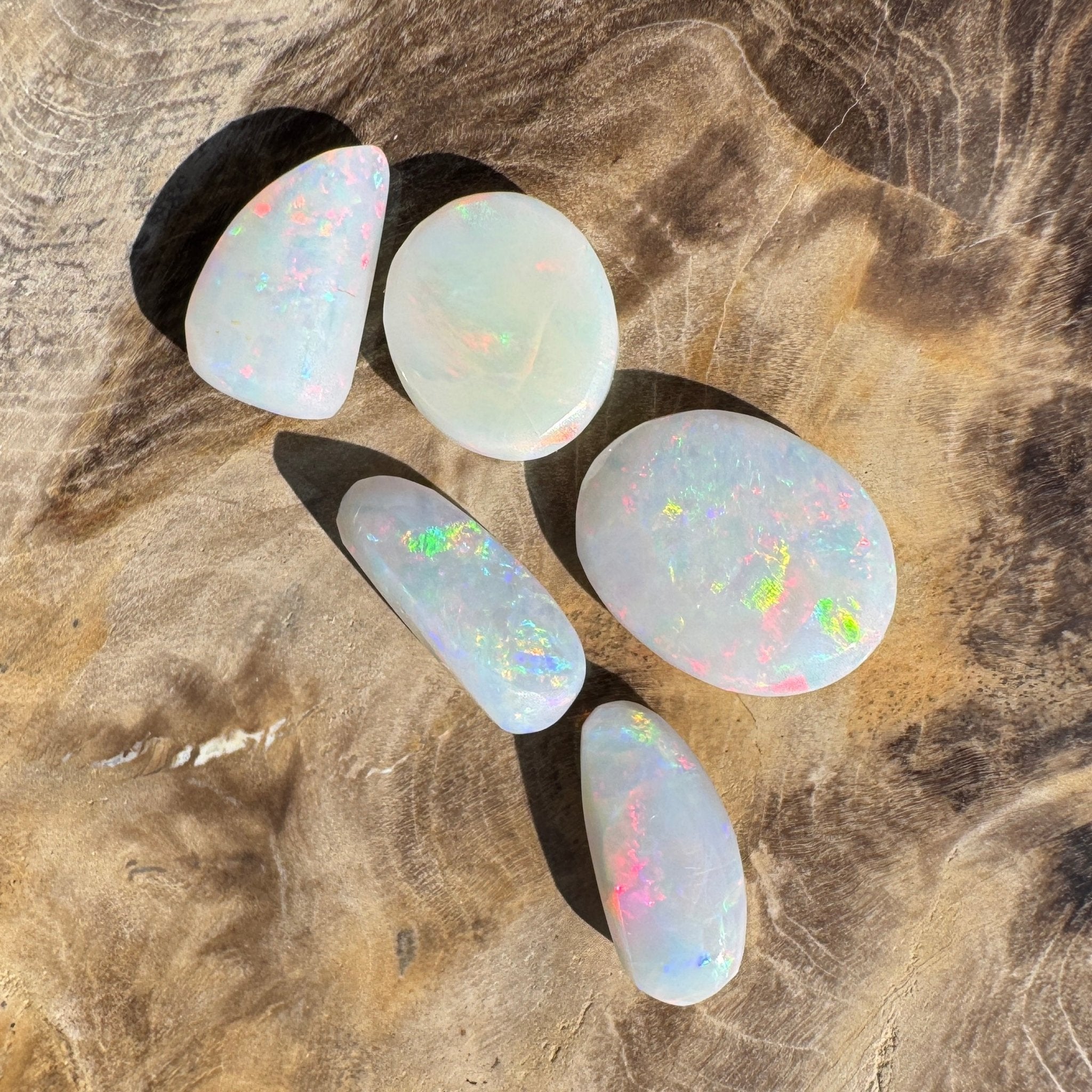 10.1ct Hand - cut Solid Coober Pedy Opal Parcel