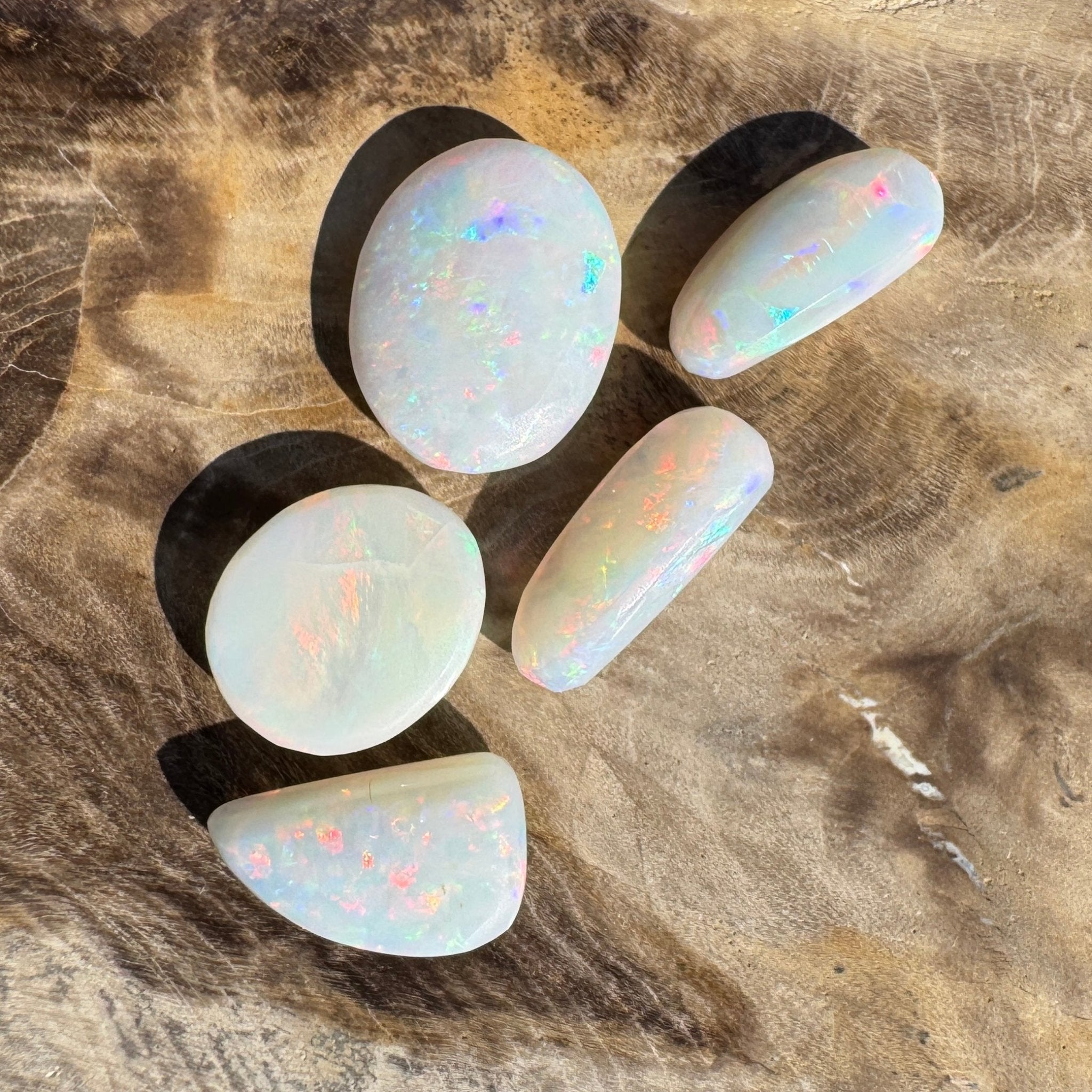 10.1ct Hand - cut Solid Coober Pedy Opal Parcel