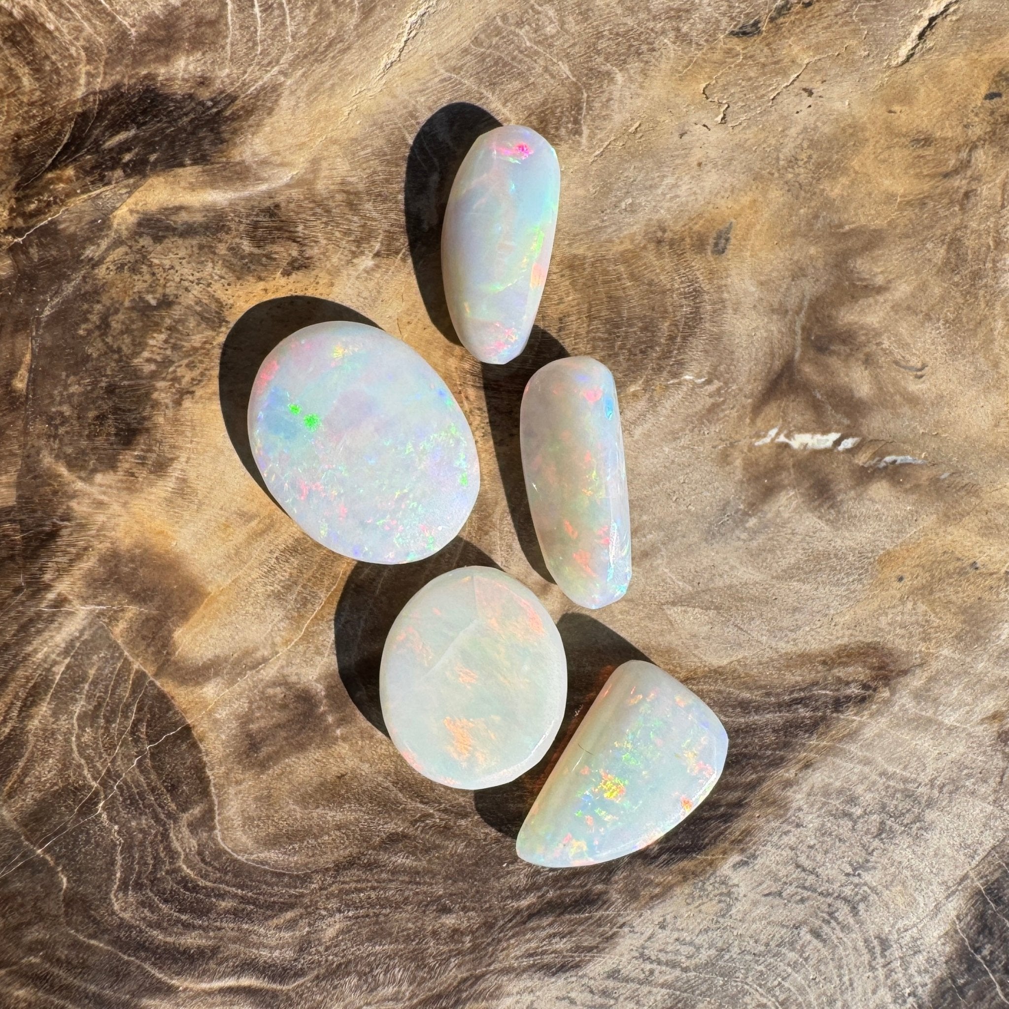 10.1ct Hand - cut Solid Coober Pedy Opal Parcel