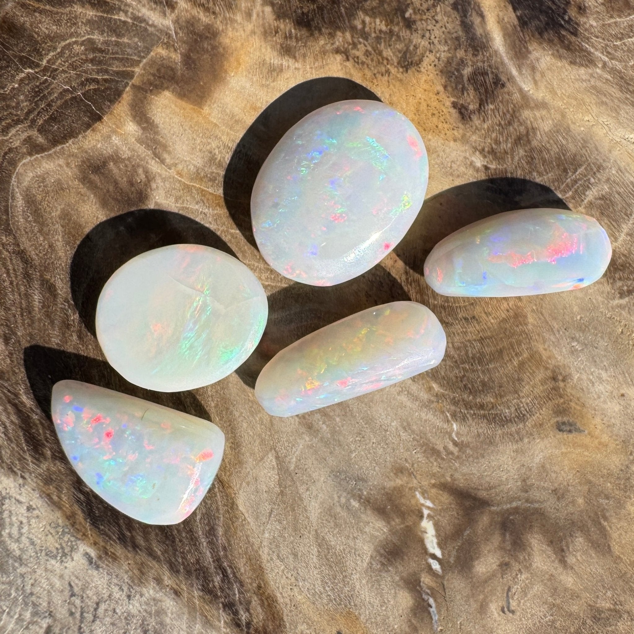10.1ct Hand - cut Solid Coober Pedy Opal Parcel