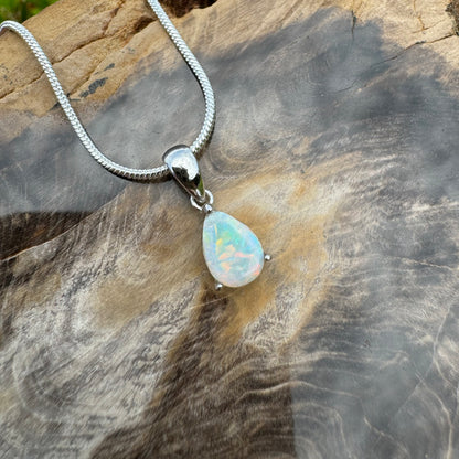 'Desert Radiance' ~ Handcrafted 1.5ct Solid Lightning Ridge Opal Sterling Silver Pendant Necklace - Iona Opal Australia