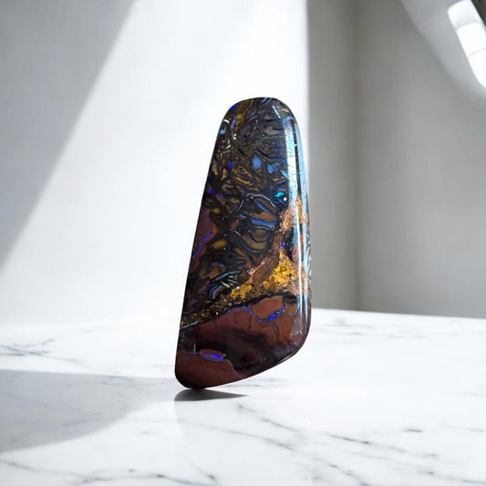 11.6ct Hand - cut Queensland Boulder Opal