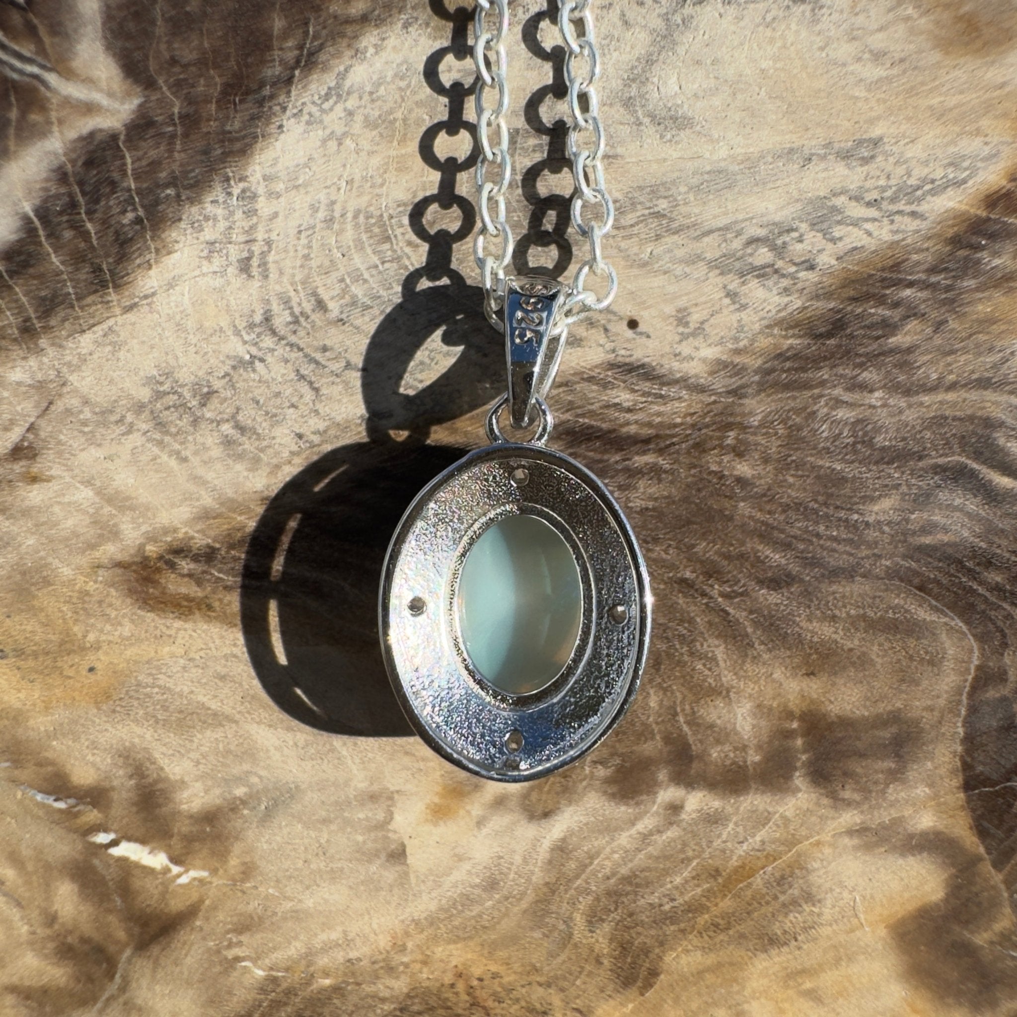 1.1ct Coober Pedy Opal Pendant Necklace ~ 'Gondwana Canopy' | 925 Sterling Silver | Solid Australian Opal