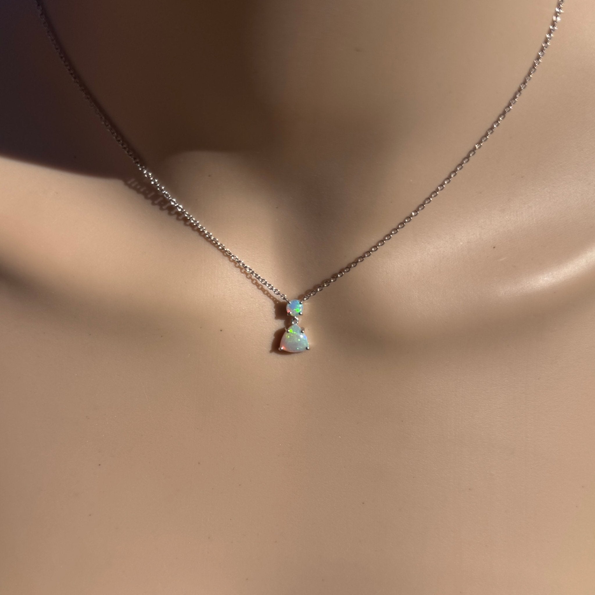 1.1ct Coober Pedy Opal Pendant Necklace ~ 'Innamincka Glow' | 925 Sterling Silver | Solid Australian Opal