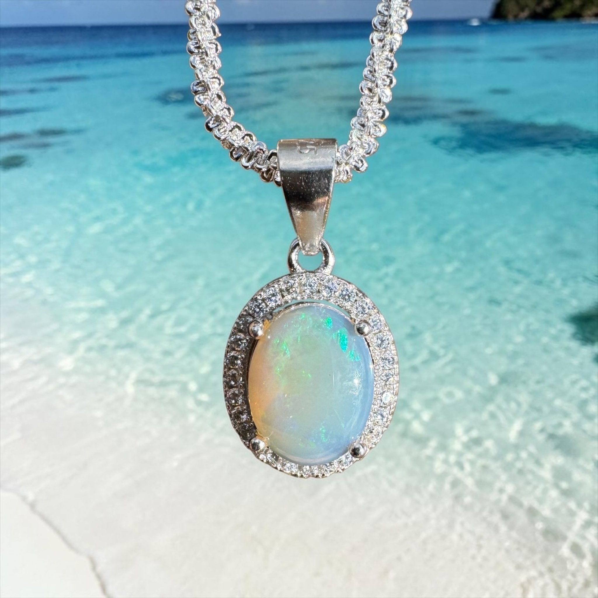 1.1ct Coober Pedy Opal Pendant Necklace ~ 'Pedy Wanderer' | 925 Sterling Silver | Solid Australian Opal